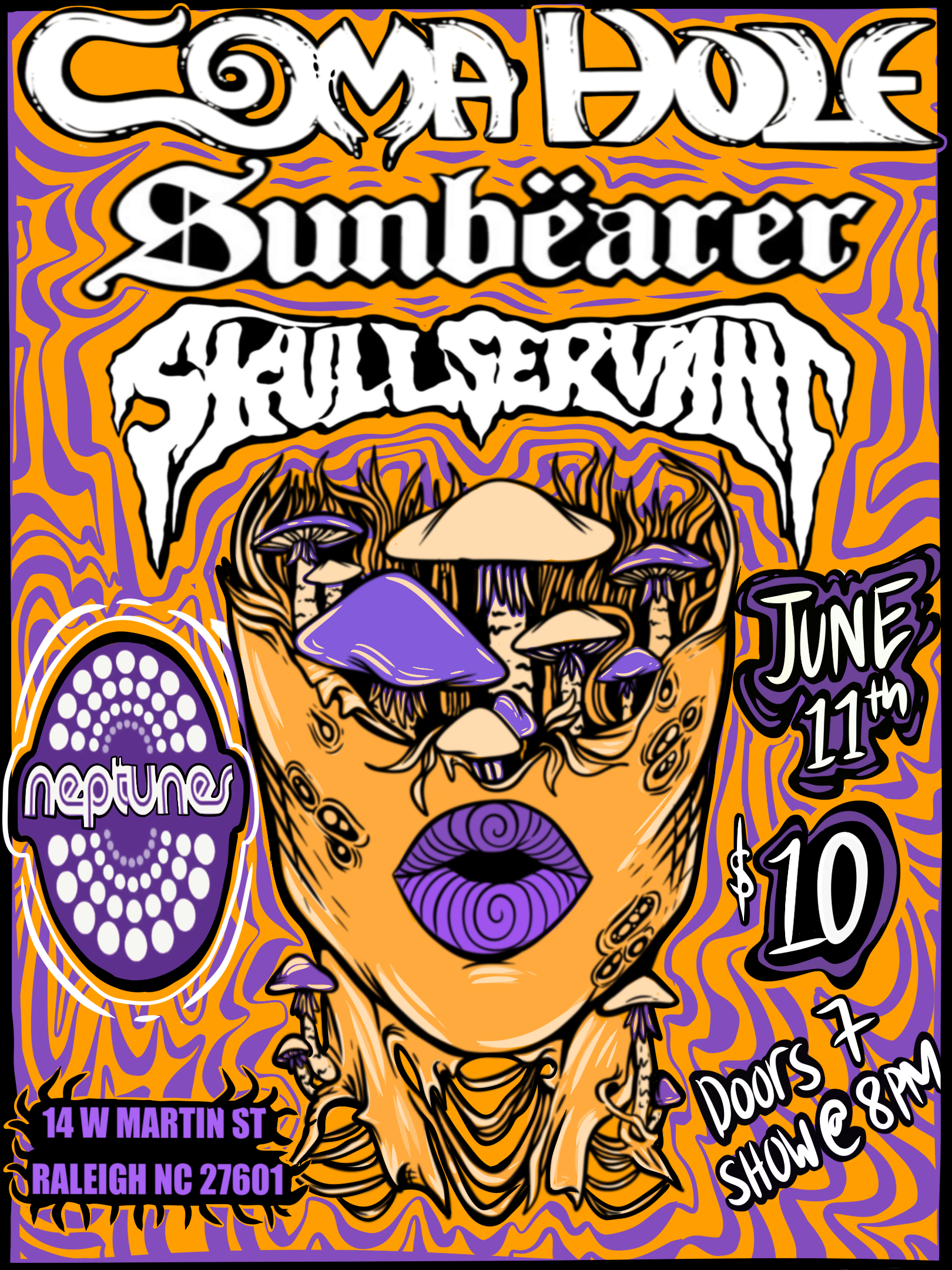 COMA HOLE // SUNBEARER //  SKULL SERVANT 
