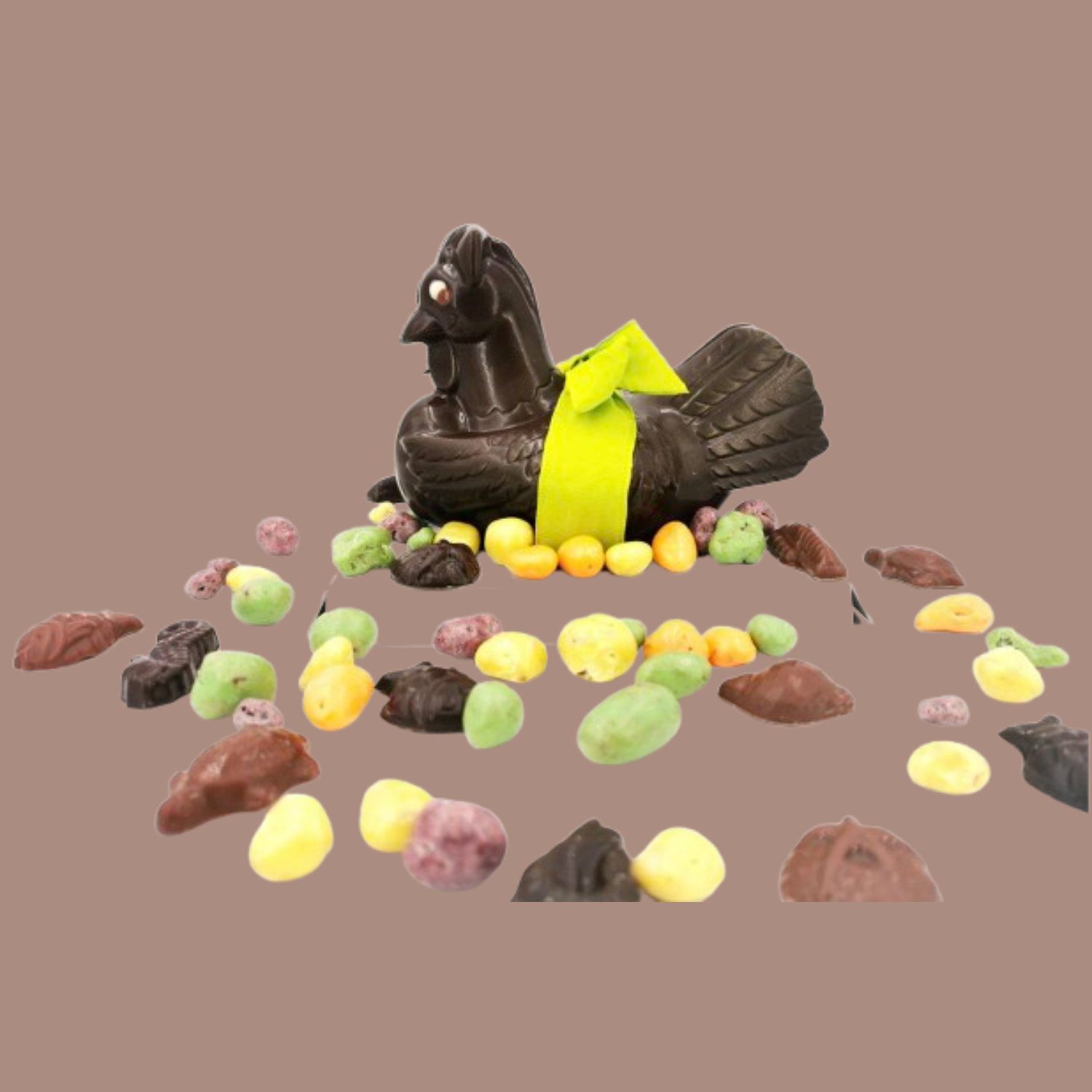 Grande poule noir ou lait 220gr