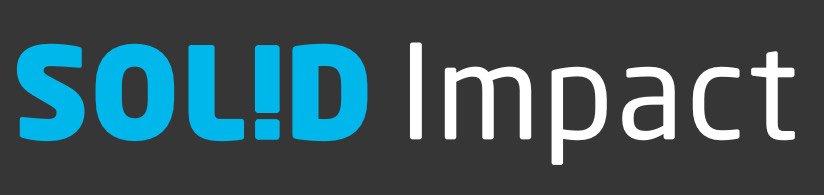 Grafik mit den Worten 'SOLID Impact' auf dunklem Hintergrund