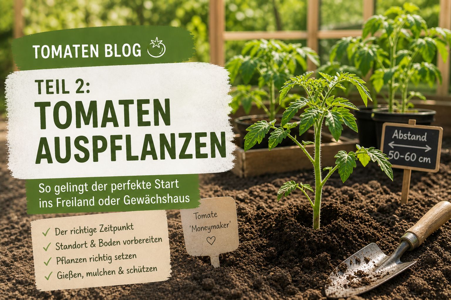 Tomaten richtig einpflanzen: