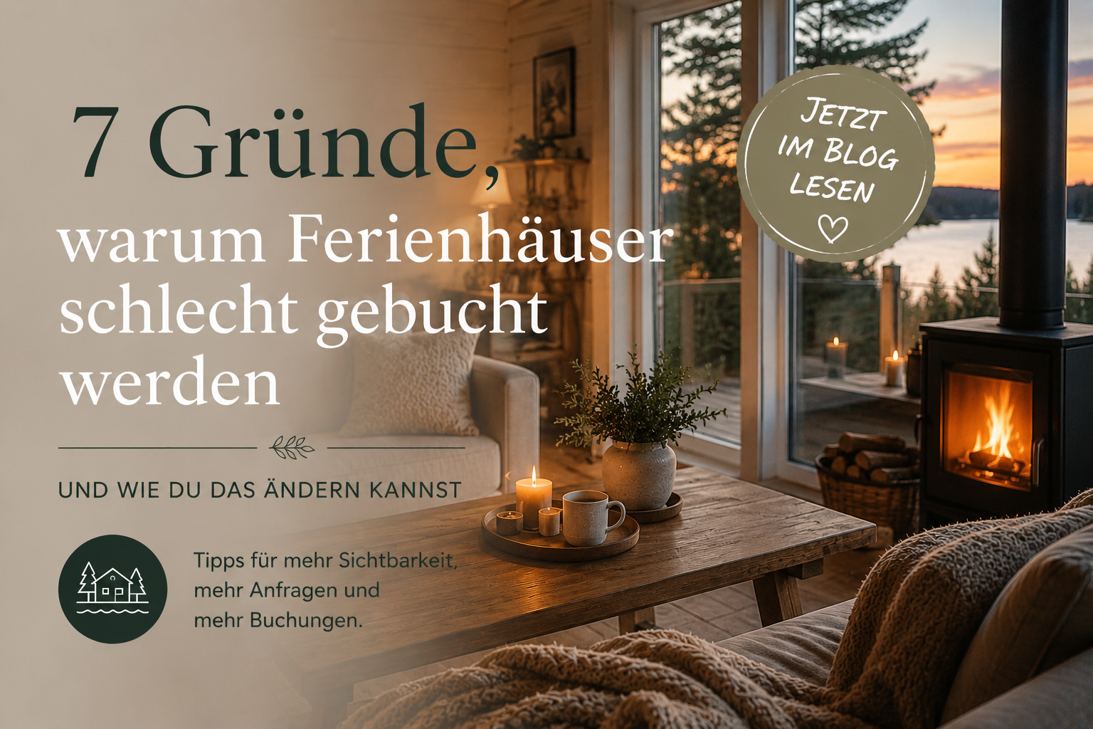 7 Gründe warum Ferienhäuser schlecht gebucht werden