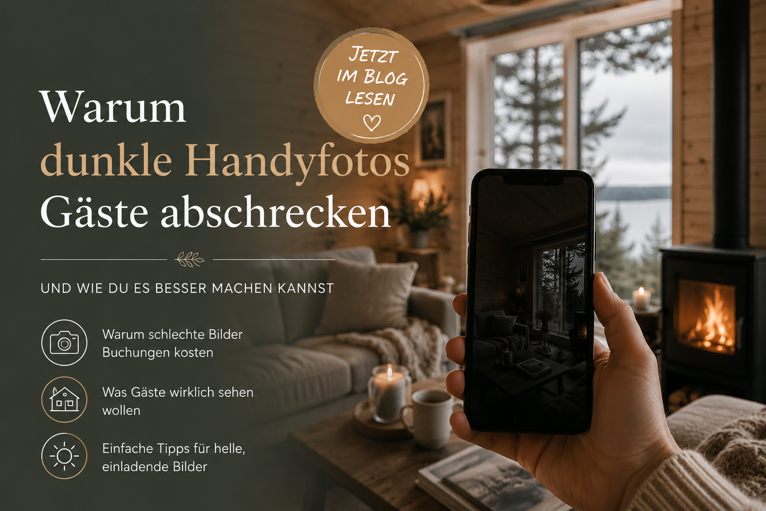 Warum dunkle Handyfotos Gäste abschrecken