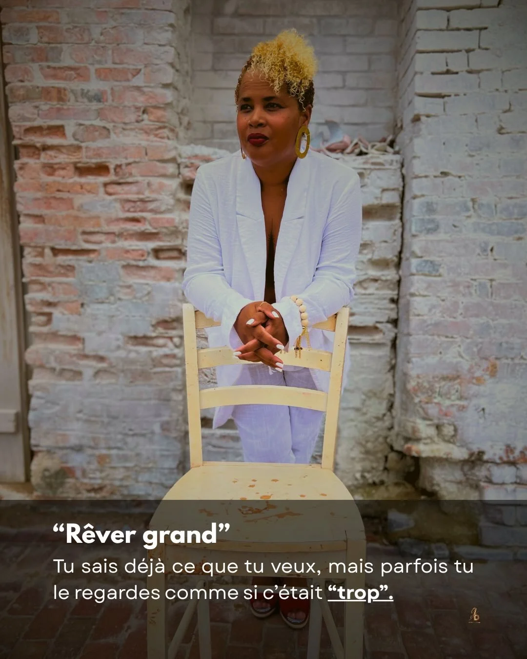 Voil&agrave; ce que tu retiens maintenant &ldquo;Autorise ton d&eacute;sir sans le r&eacute;duire.&rdquo;

Ici j&rsquo;ouvre une vision, un &eacute;lan, un mouvement vers l&rsquo;ext&eacute;rieur, je suis visionnaire.

Ce travail ne se fait pas en su