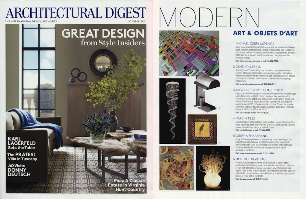 Architectural Digest, October 2011