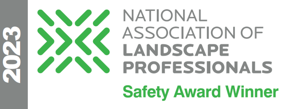 Logo for the 2023 National Association of Landscape Professionals Safety Award Winner.