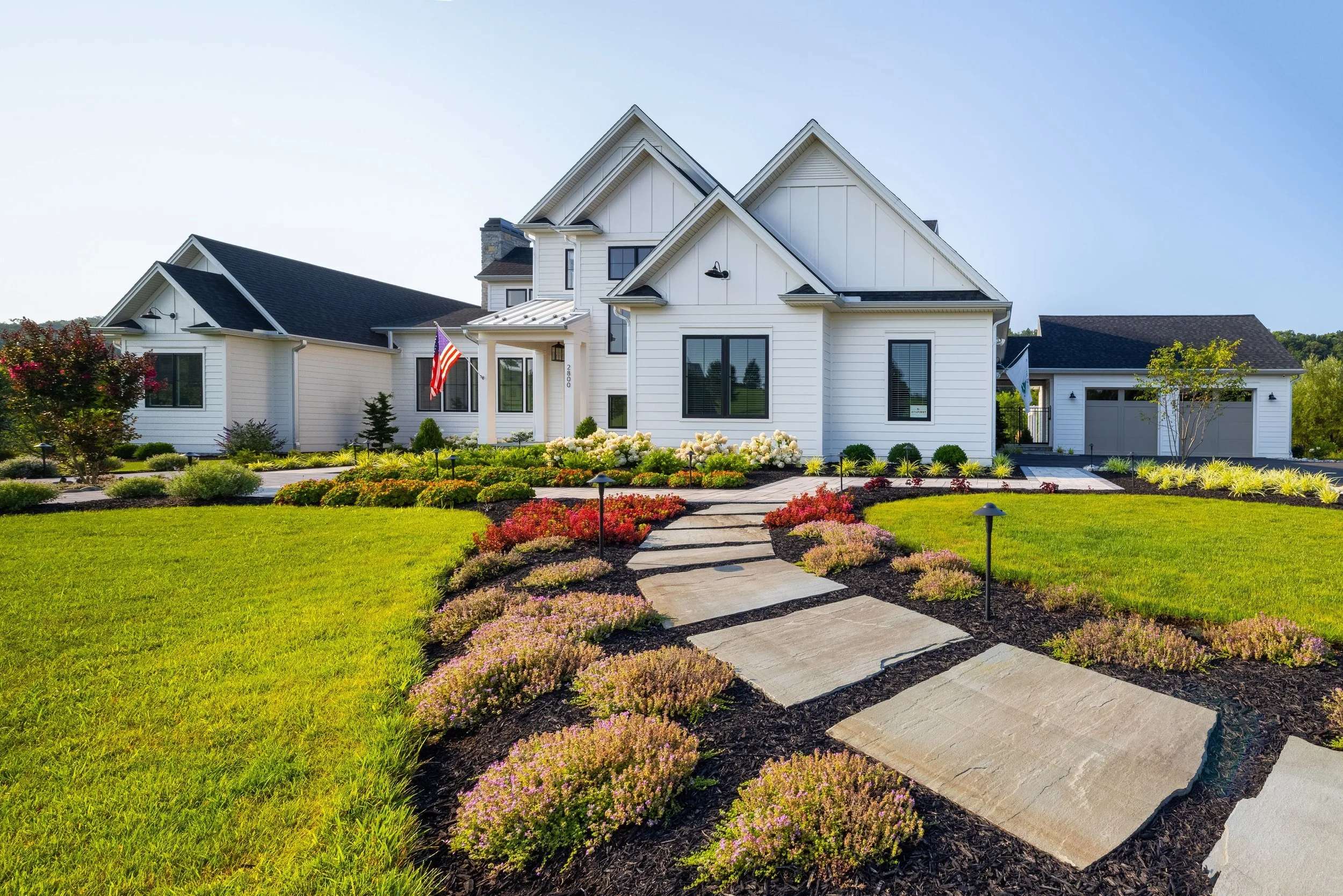 Clean and maintained garden bed after seasonal services
