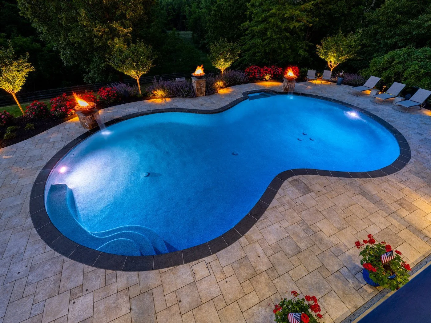 Unilock paver patio in Mechanicsburg, PA, Hershey, PA