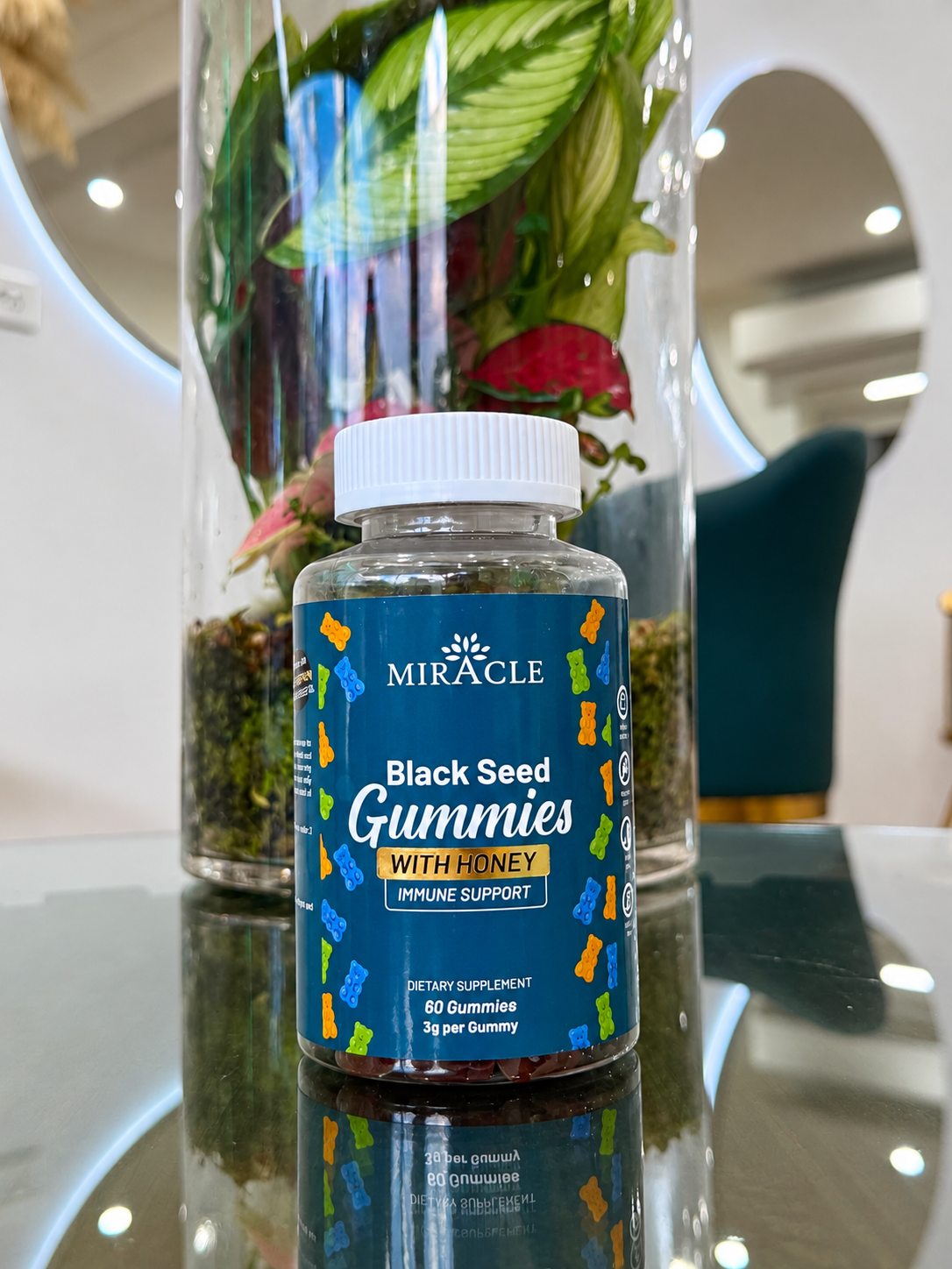 Miracle Black Seed Gummies with Honey – Immune Support | 60 Gummies