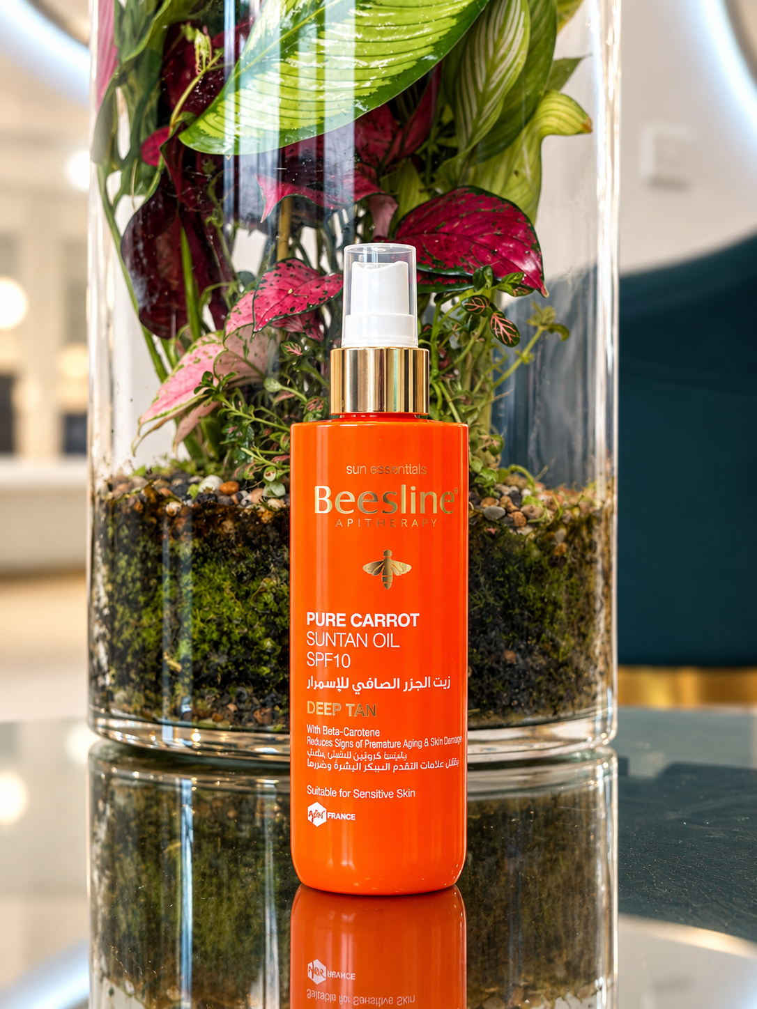 Beesline Pure Carrot Suntan Oil SPF10 – Deep Tan