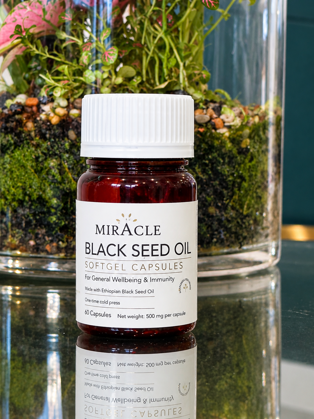 Miracle Black Seed Oil Softgel Capsules – Ethiopian Black Seed Oil 500mg | 60 Capsules