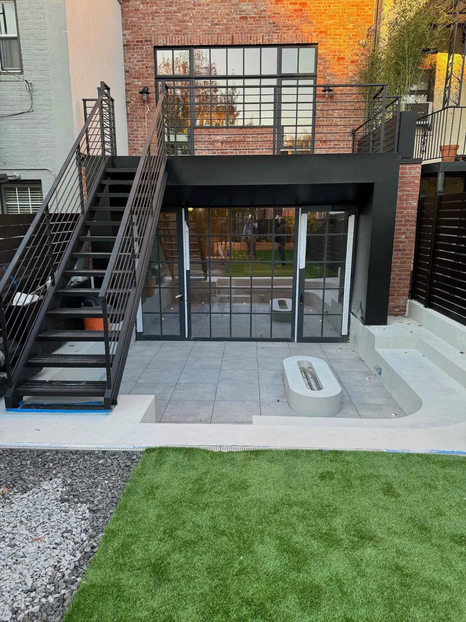 A residential paver patio and landscape design in Westchester County, NY