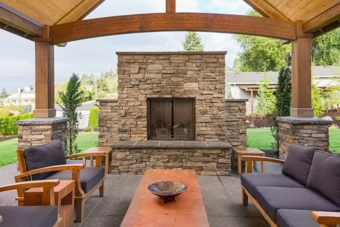 Commercial Outdoor Fireplace in Westchester County, NY