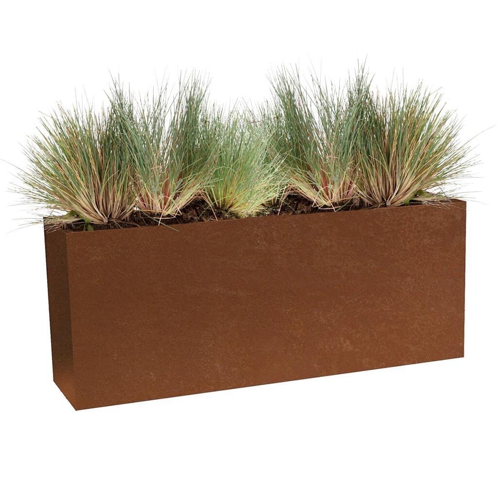 Modern_Elite_Low_Rectangle_Planter_Corten