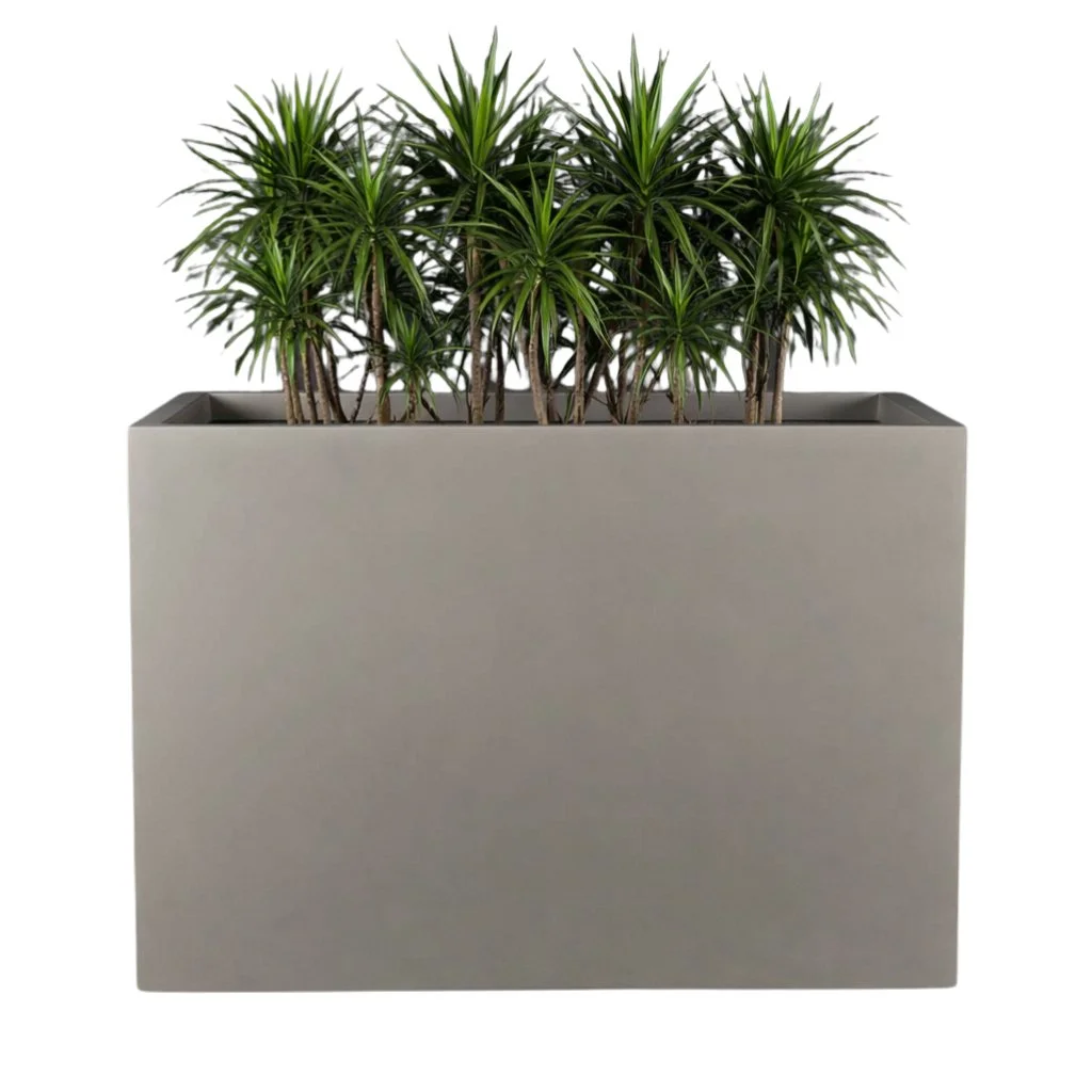 PurePots Quincy Rectangle Fiberglass Planter - 4115R
