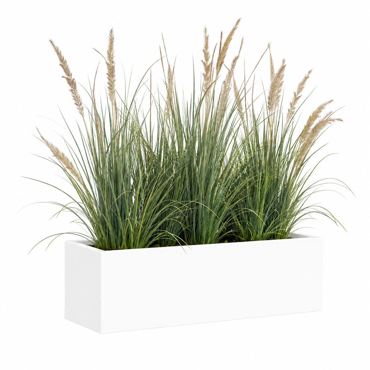 PurePots Carillo Low Rectangle Fiberglass Planter - 4107R