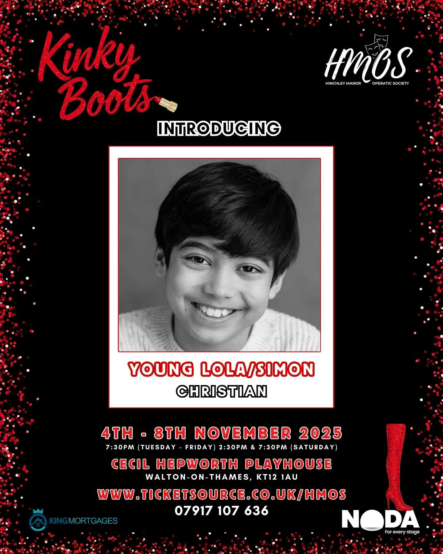 ✨Introducing another one of our youngest stars! ✨

Meet Christian, who plays our Young Lola/Simon. Christian is no stranger to the performance world! He&rsquo;s full of personality, energy and heaps of talent, bringing his character to life with ever
