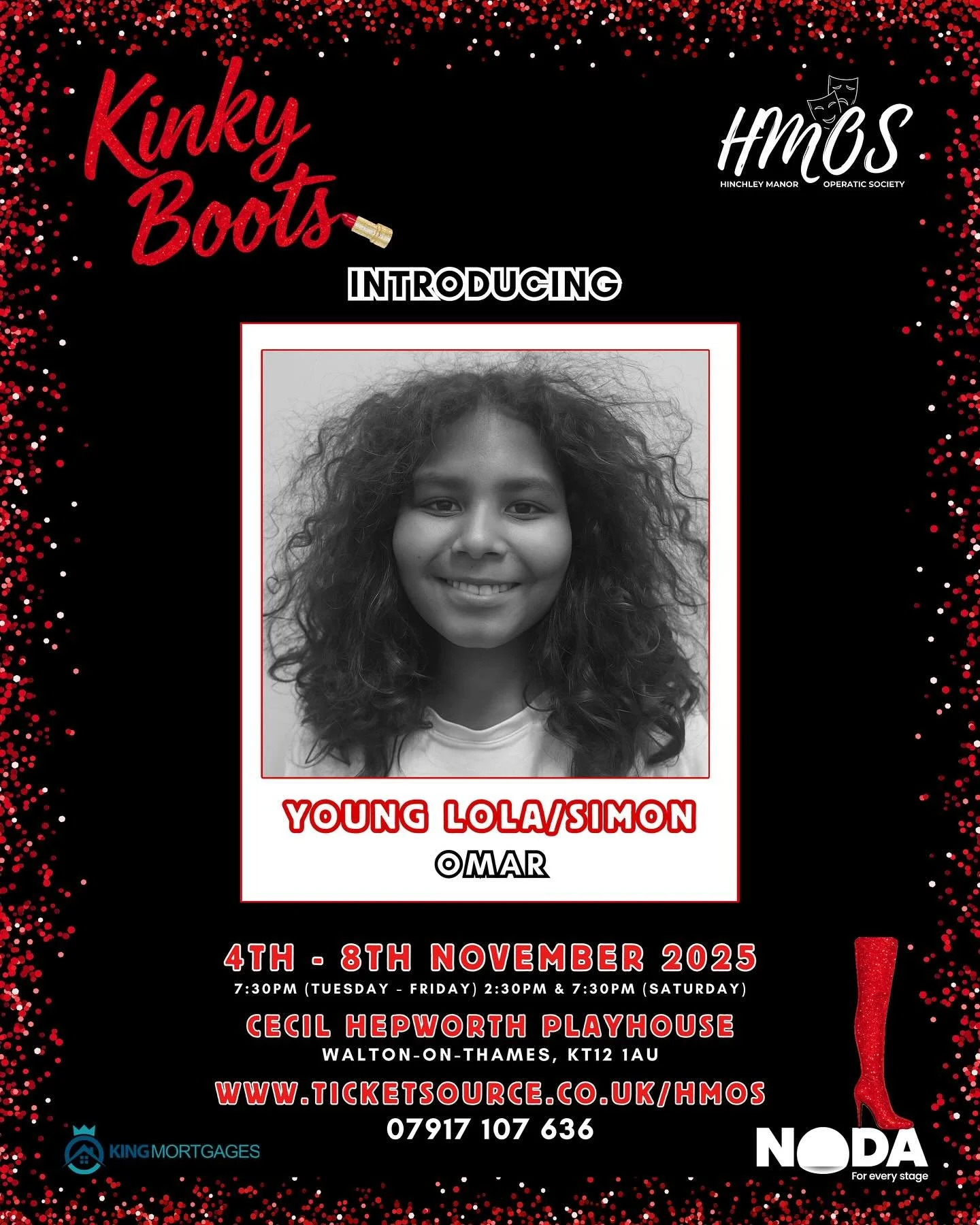✨ Introducing our final youngest star! ✨

Meet Omar, who plays our Young Lola/Simon. Omar has just stepped into the rehearsal room and is already taking everything in his stride &mdash; full of enthusiasm, focus, and charm! ⭐️👠🎶

We&rsquo;re so gla