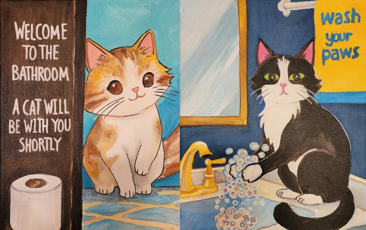 Sip & Paint with the Cafe Cats