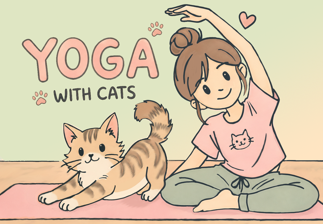 Parent/Kiddo Yoga with the Cats