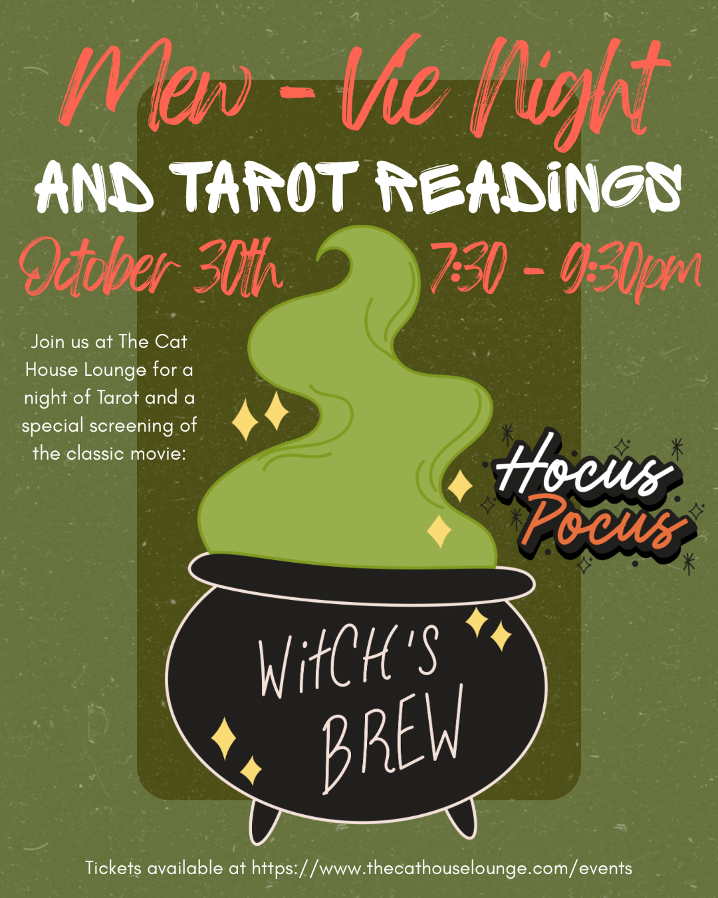 Mewvie Night & Tarot Card Readings