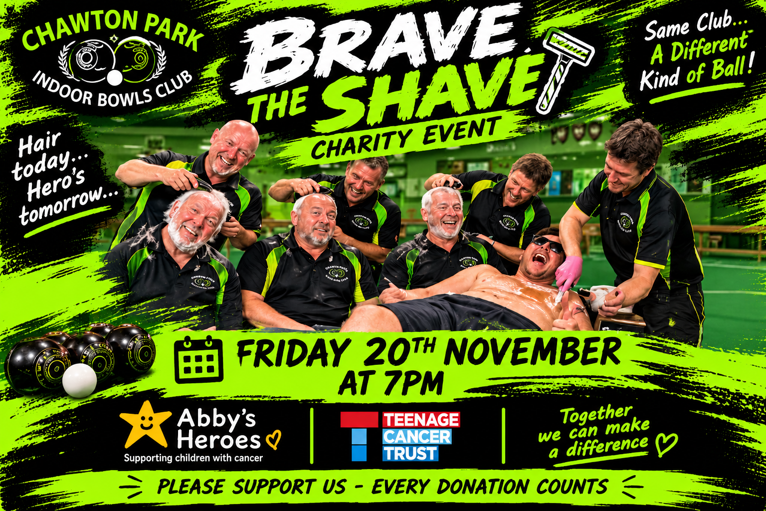 Brave the Shave Charity Event - Friday 20th November