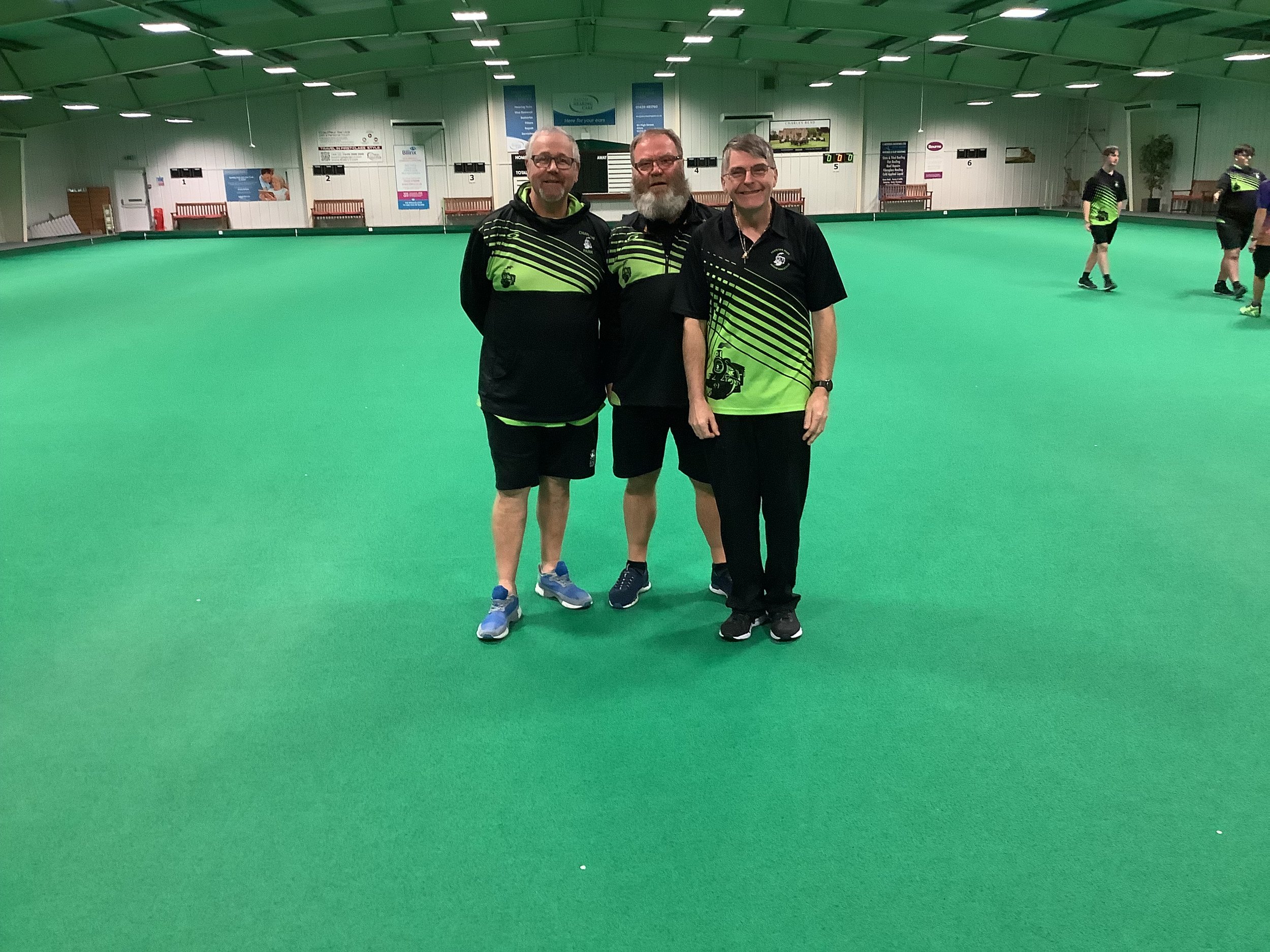 Men's O60 Two Wood Triples Finalists - Aki Atkins, Bill McEwan & John Blair