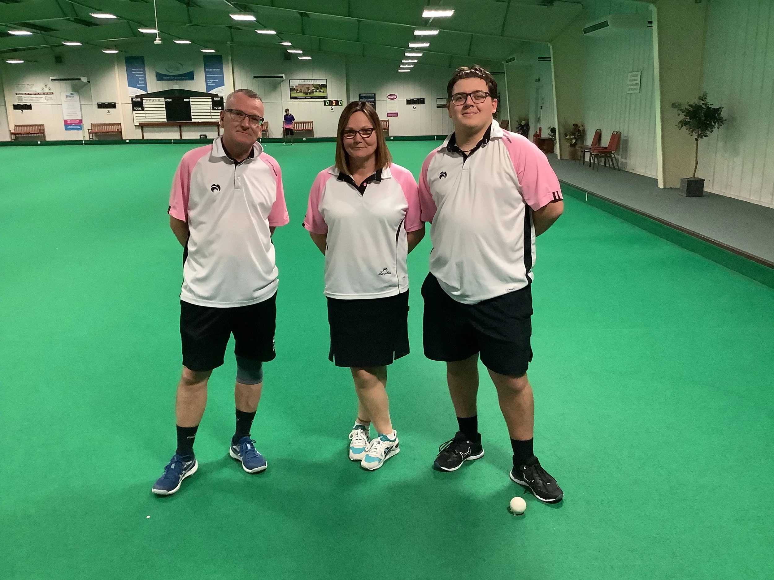 Mixed Triples Winners  - Gary Starks, Tina Chambers & Reece Graham