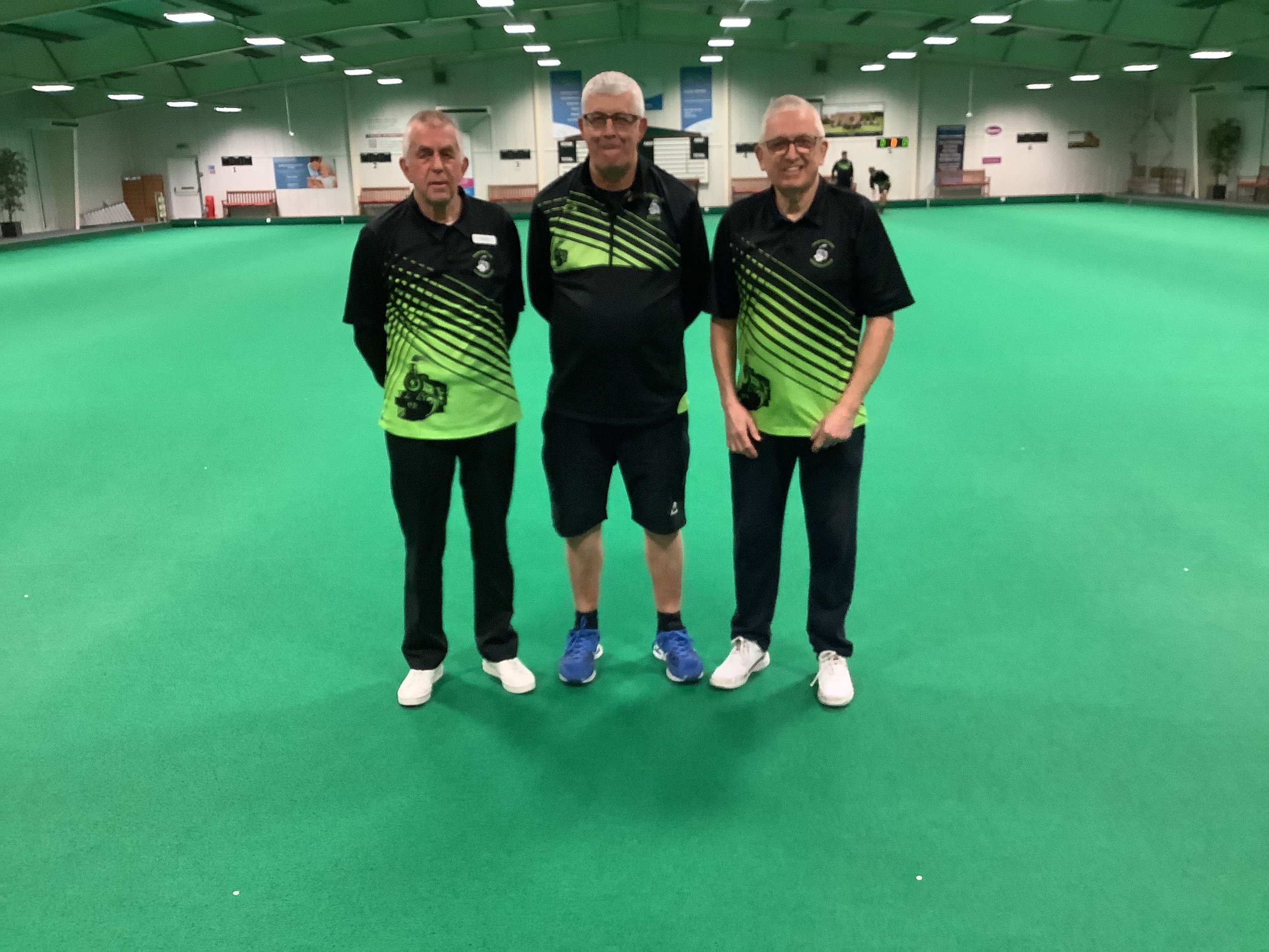 Men's O60 Two Wood Triples Winners - David Cooper, Phil Wood & Alan Penfold
