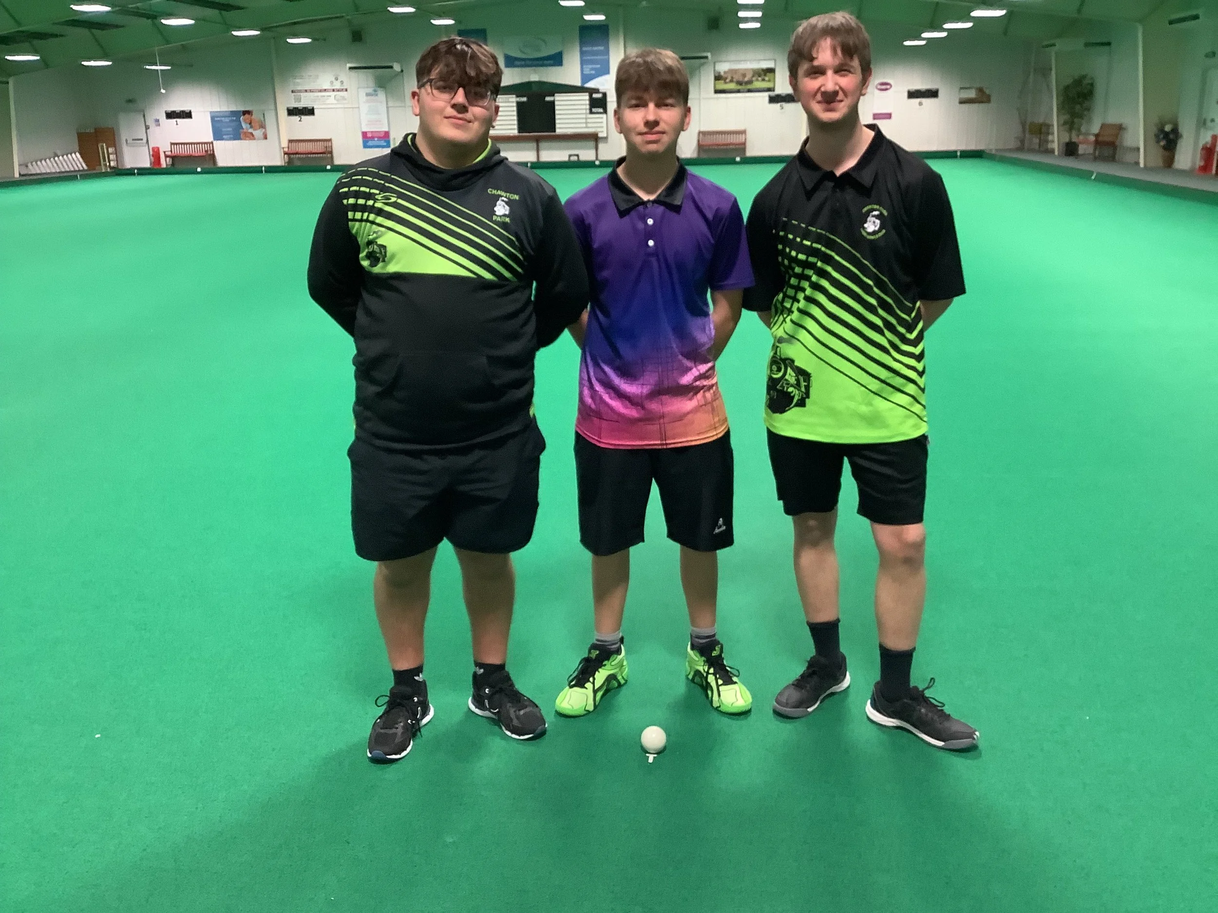 Men's U25 Singles Finalists - Reece Graham ( Winner), Oskar Olejarka (Marker) & Luke May