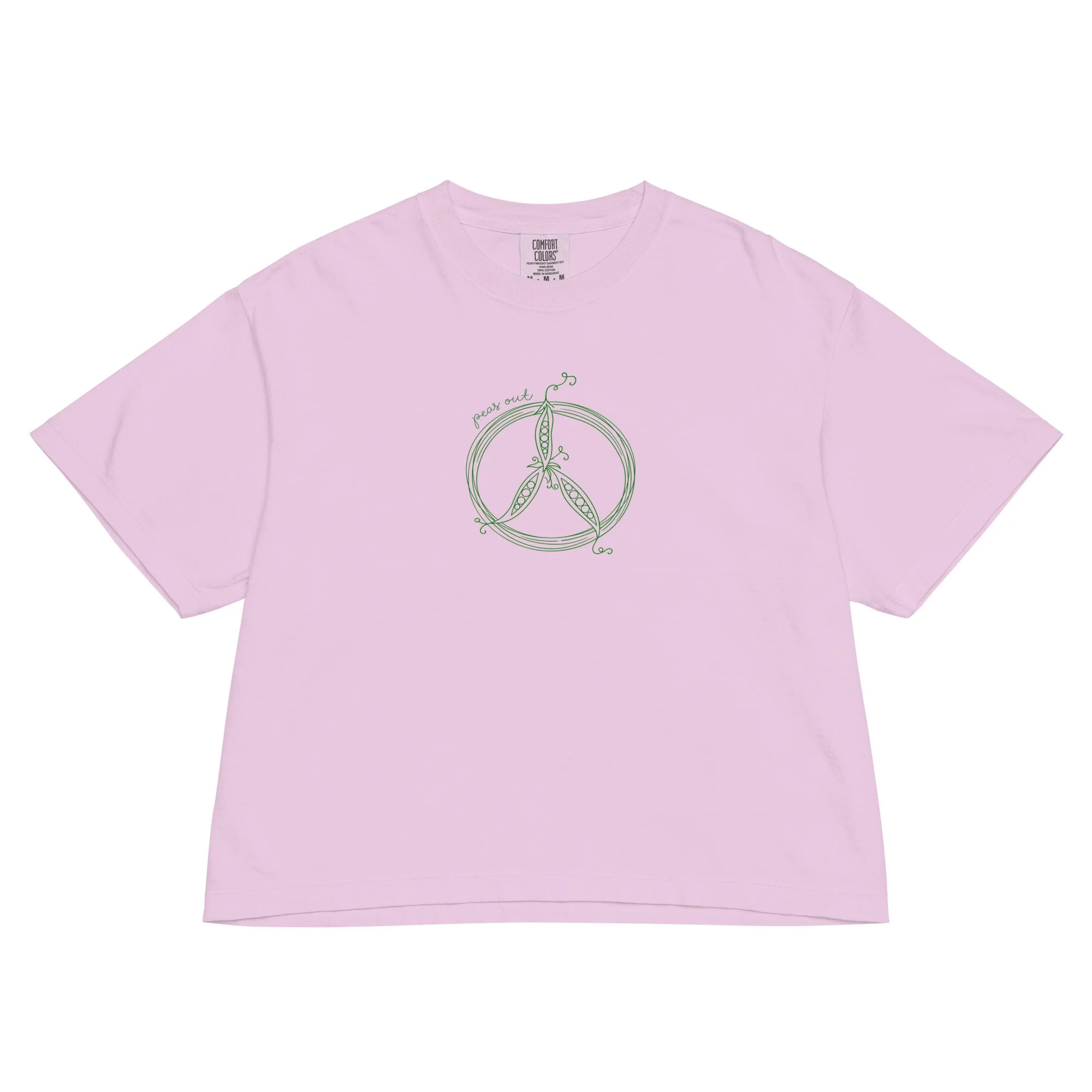 peas out - comfort colors® women's boxy fit cotton tee