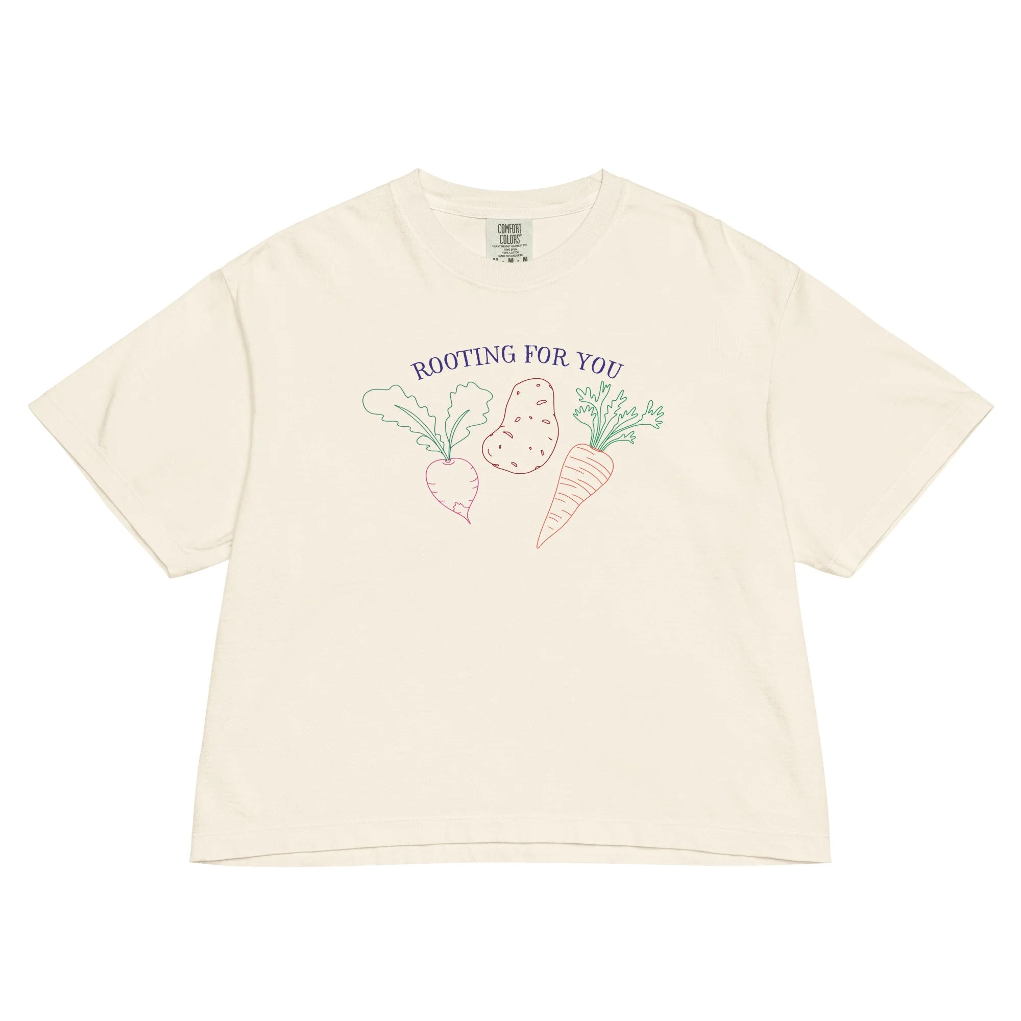 rooting for you - women's boxy fit - comfort colors® cotton tee