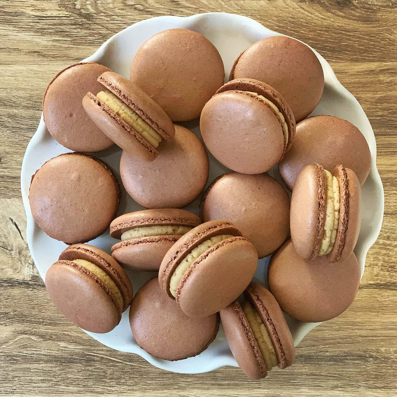 classic macarons with sprinkles