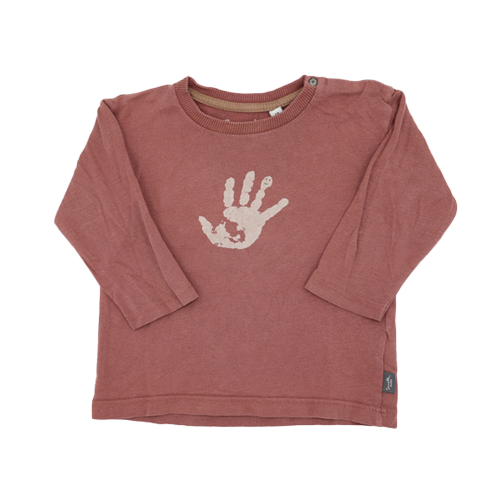 Sanetta Langarmshirt Braun Hand 68