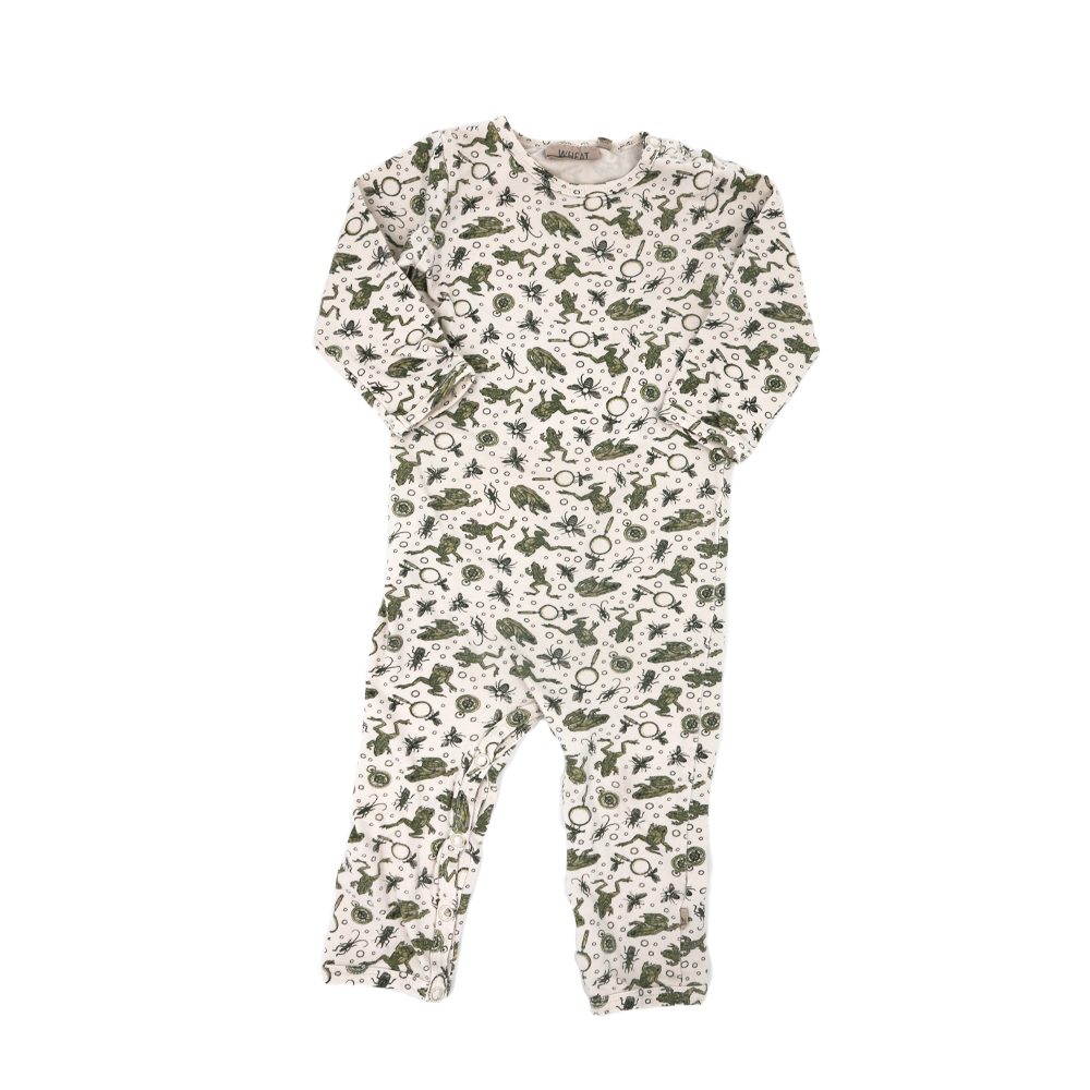 Wheat Jumpsuit Weiß Insekten 74