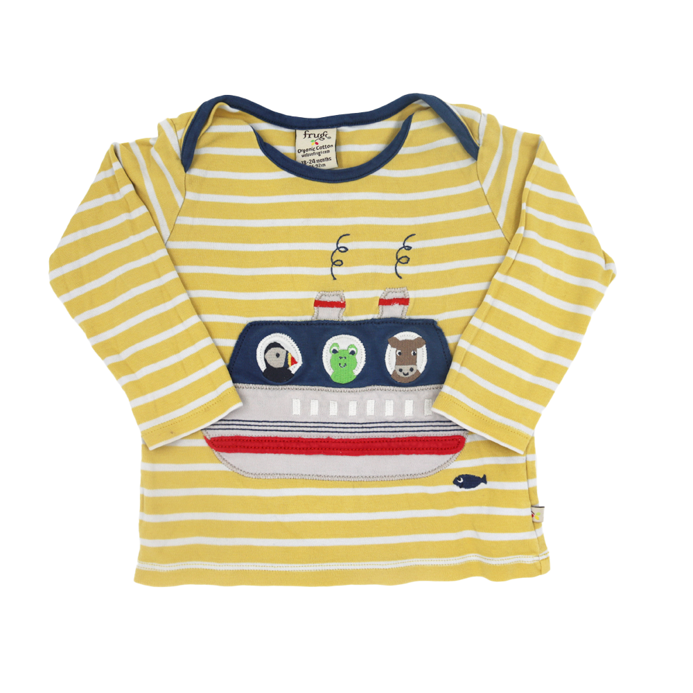 Frugi Langarmshirt Gelb 86/92