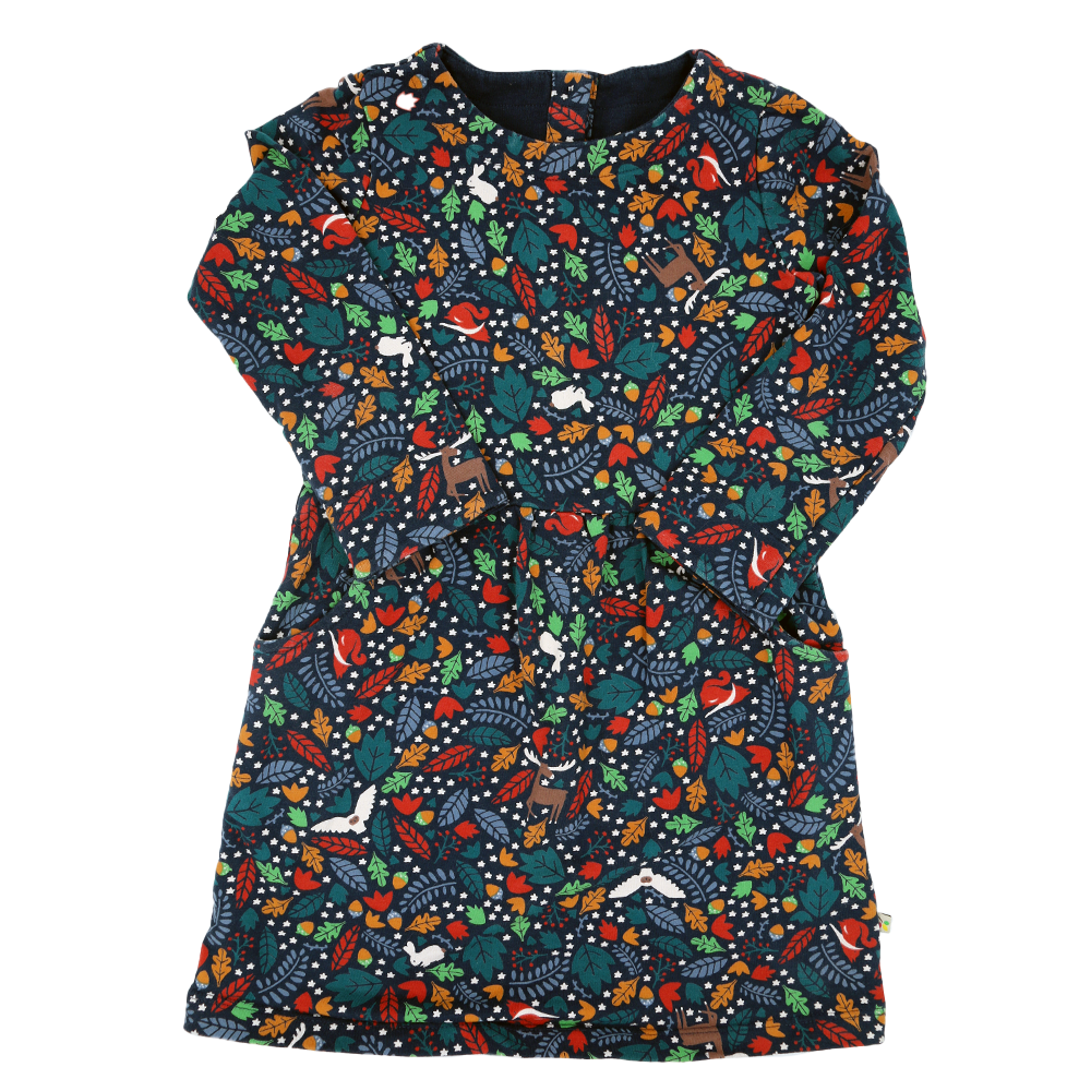 Frugi Skaterkleid Dunkelblau  Wald Motiv 104/110