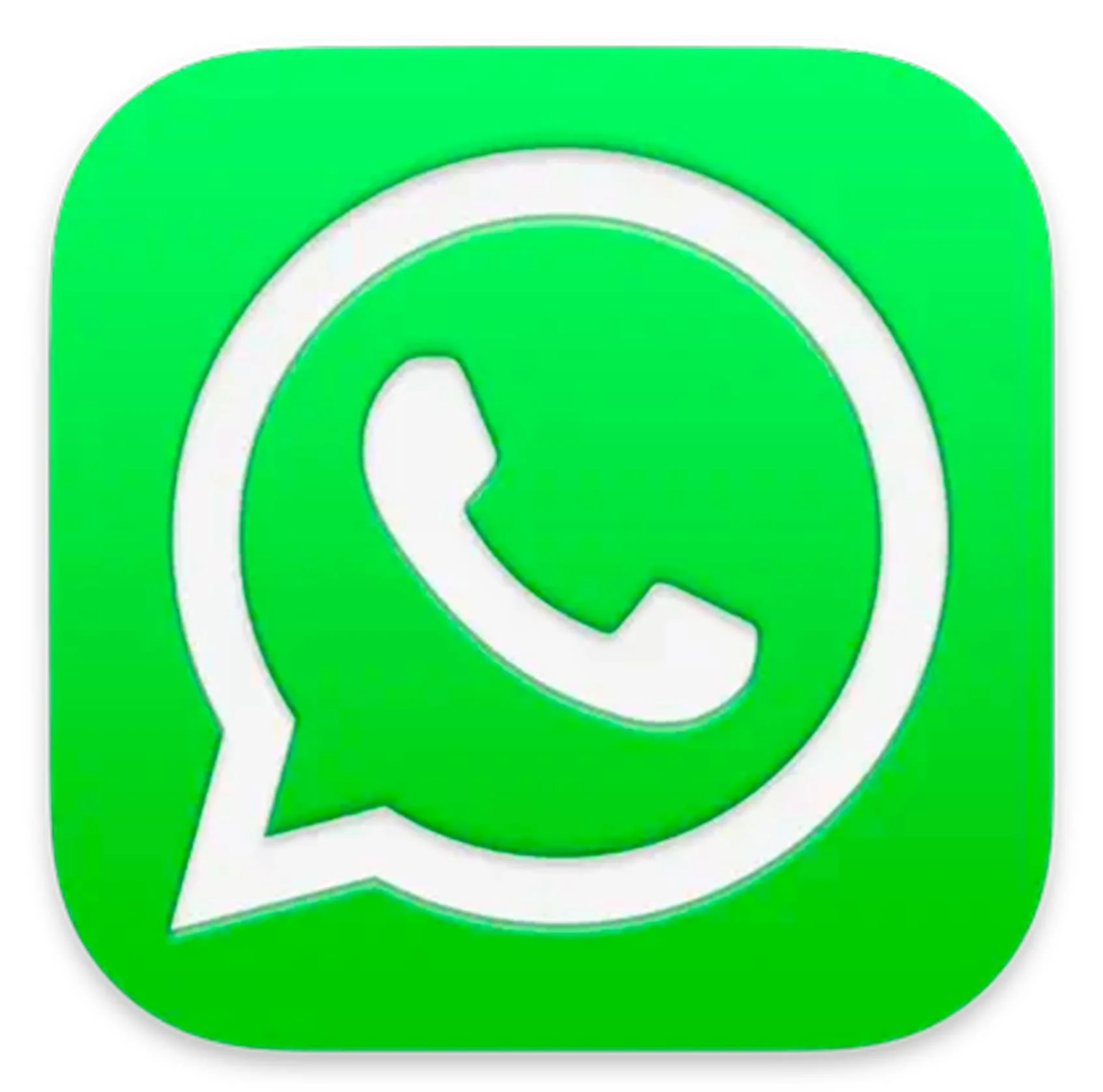 WhatsApp logo, green background with white phone icon and chat bubble