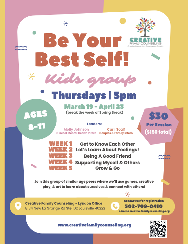 Creative Family Counseling presents: Kids Group