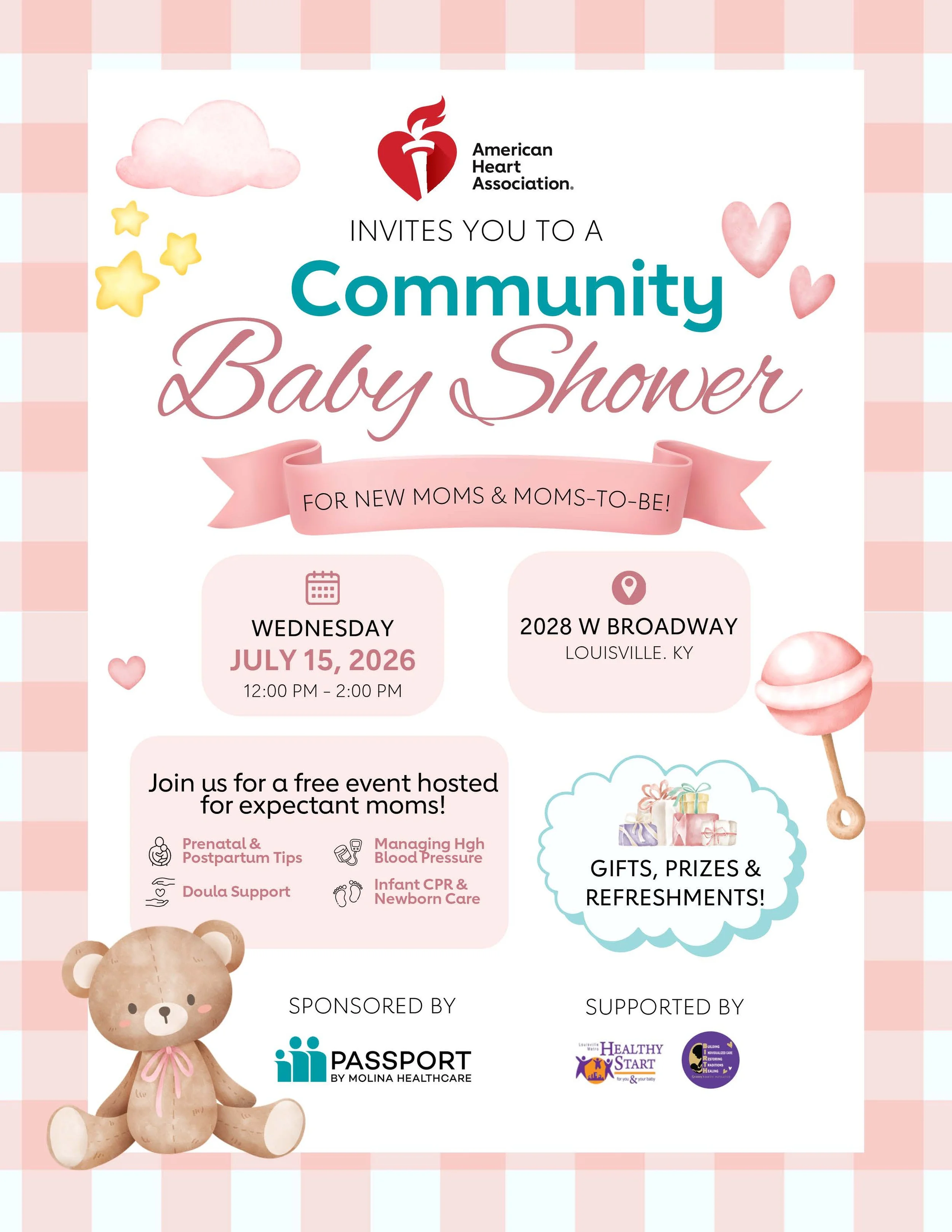 Passport &amp; the American Heart Association Present: Community Baby Shower