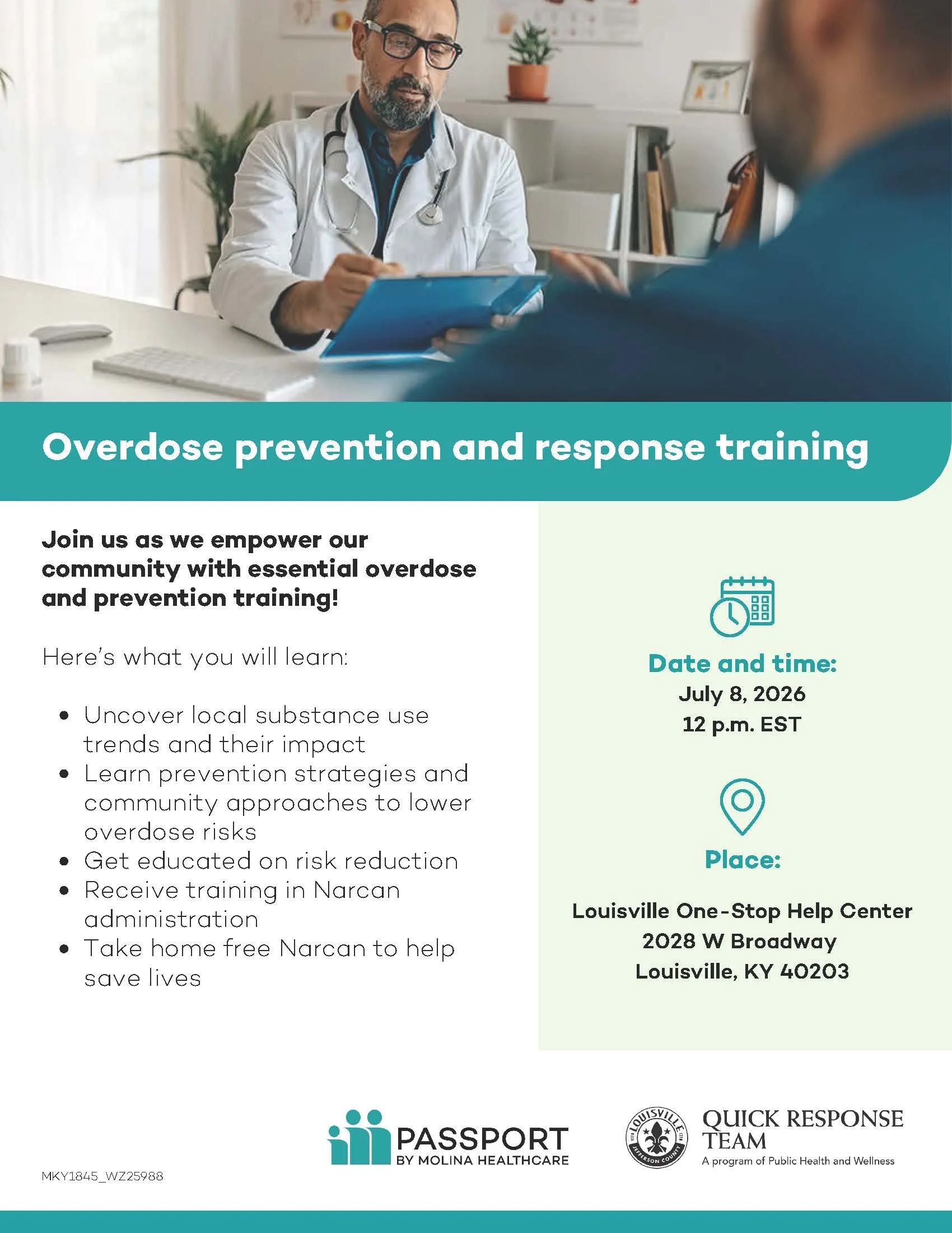 Passport Presents: Overdose Prevention and Response Training 