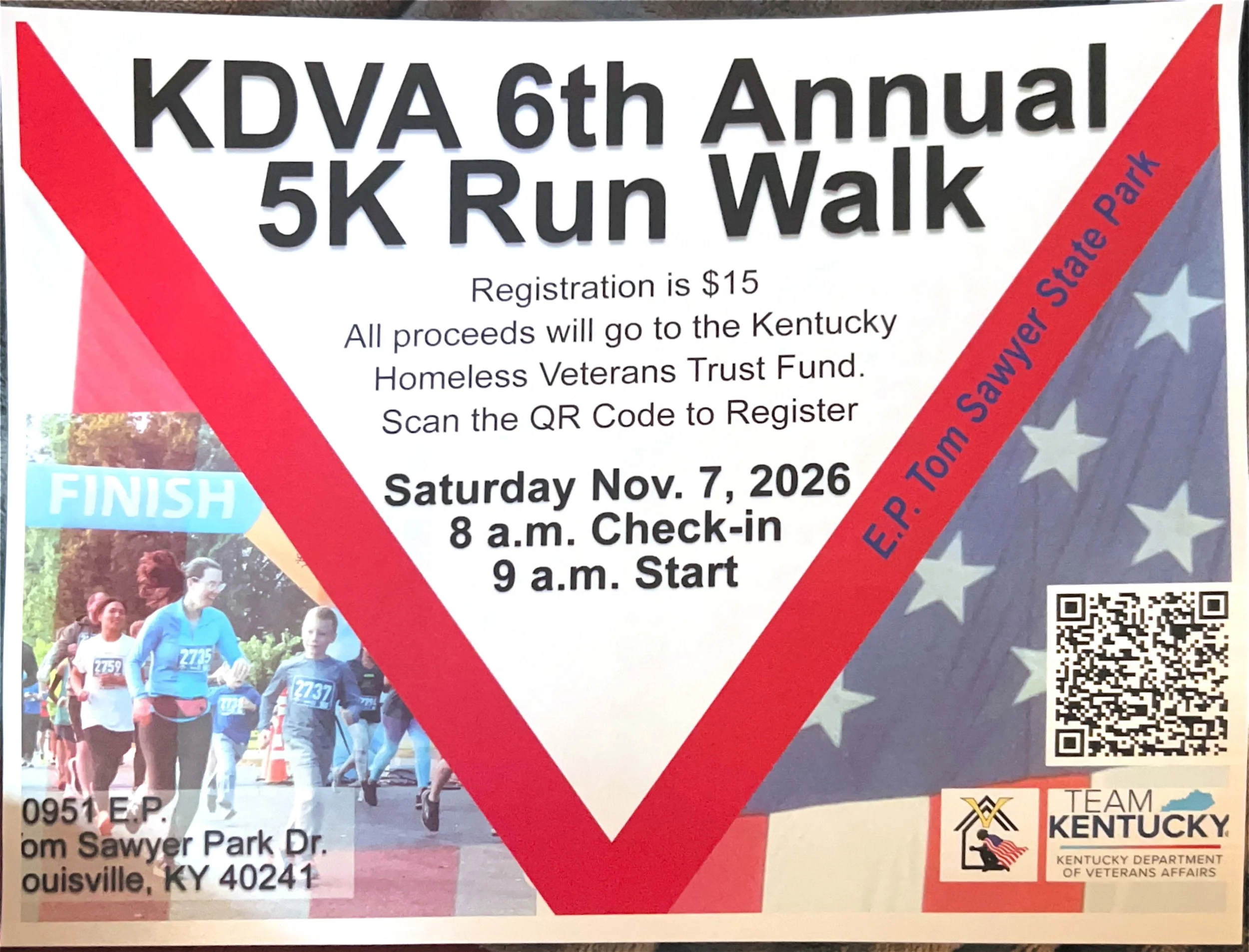 KDVA Presents: 5K for  KDVA Homeless Veterans Program