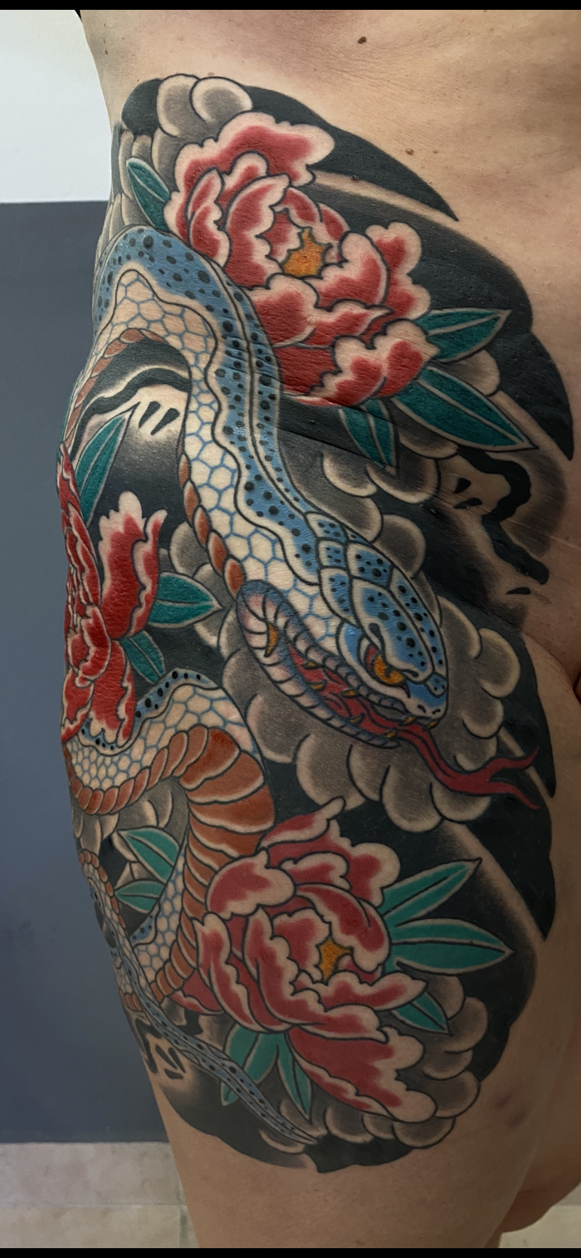 Japanese Tattoo Scott Ellis snake Prague