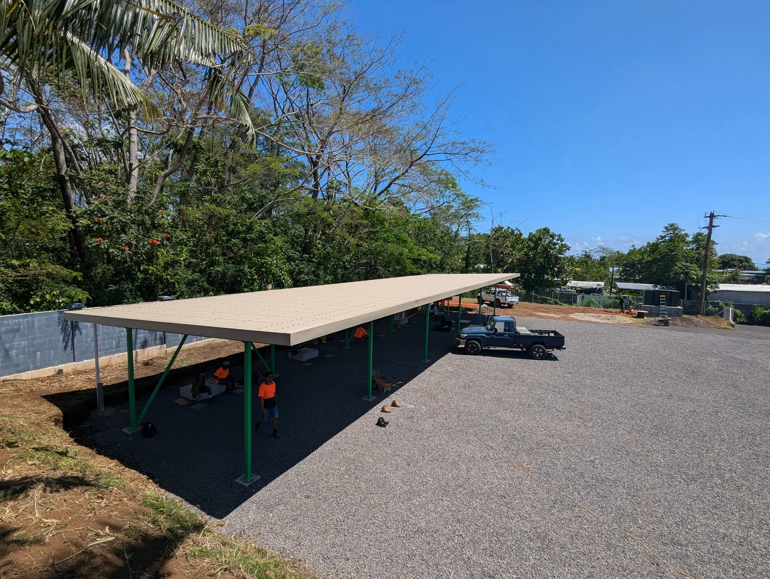 Solar Carport_Chargers Electric Vehicles_Samoa_Enviroearth