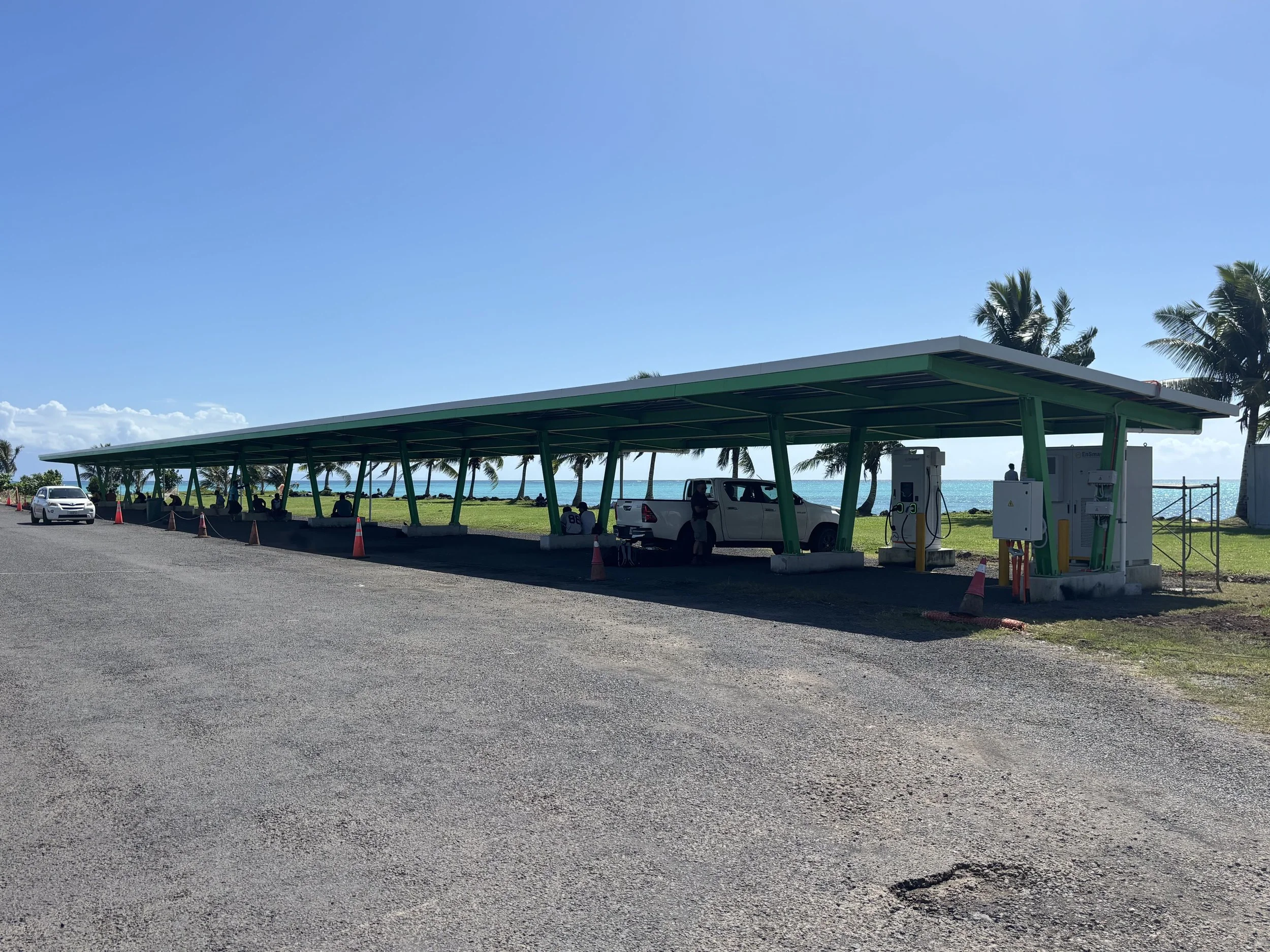 Solar Carport_Chargers Electric Vehicles_Samoa_Enviroearth