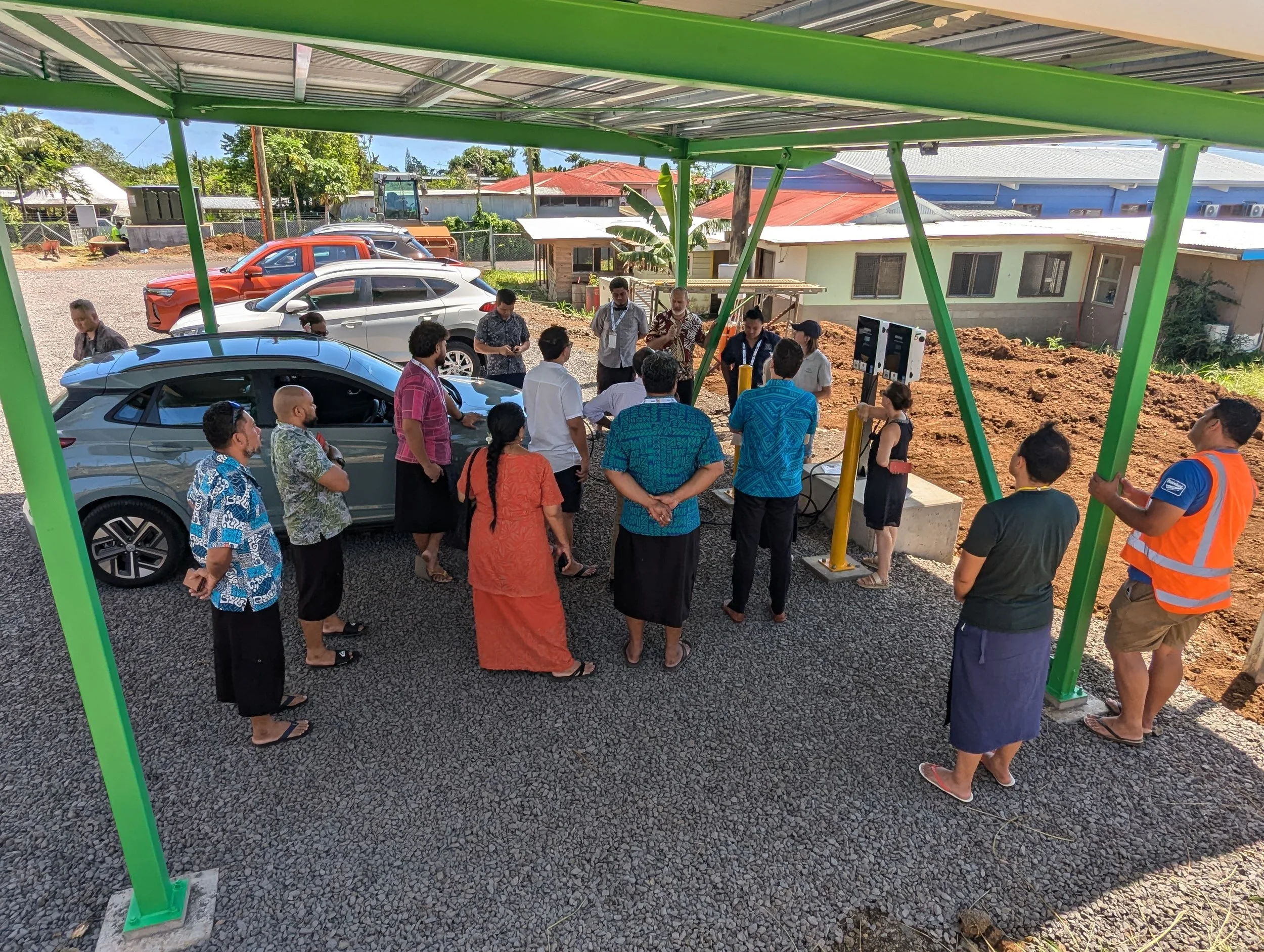 Solar Carport_Chargers Electric Vehicles_Samoa_Enviroearth