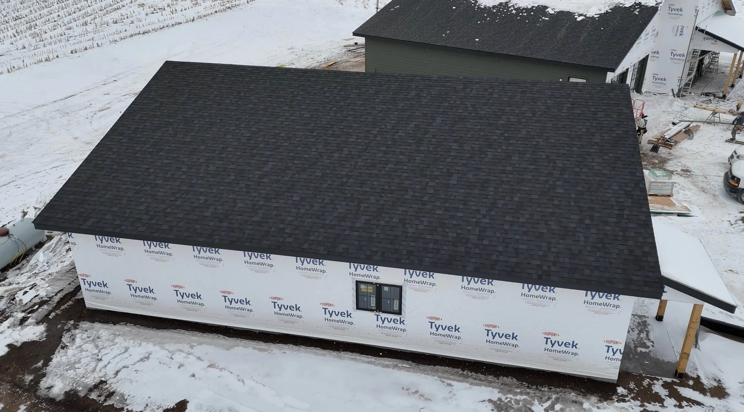 Owen Corning Shingle Roof Installed on a Detached Garage