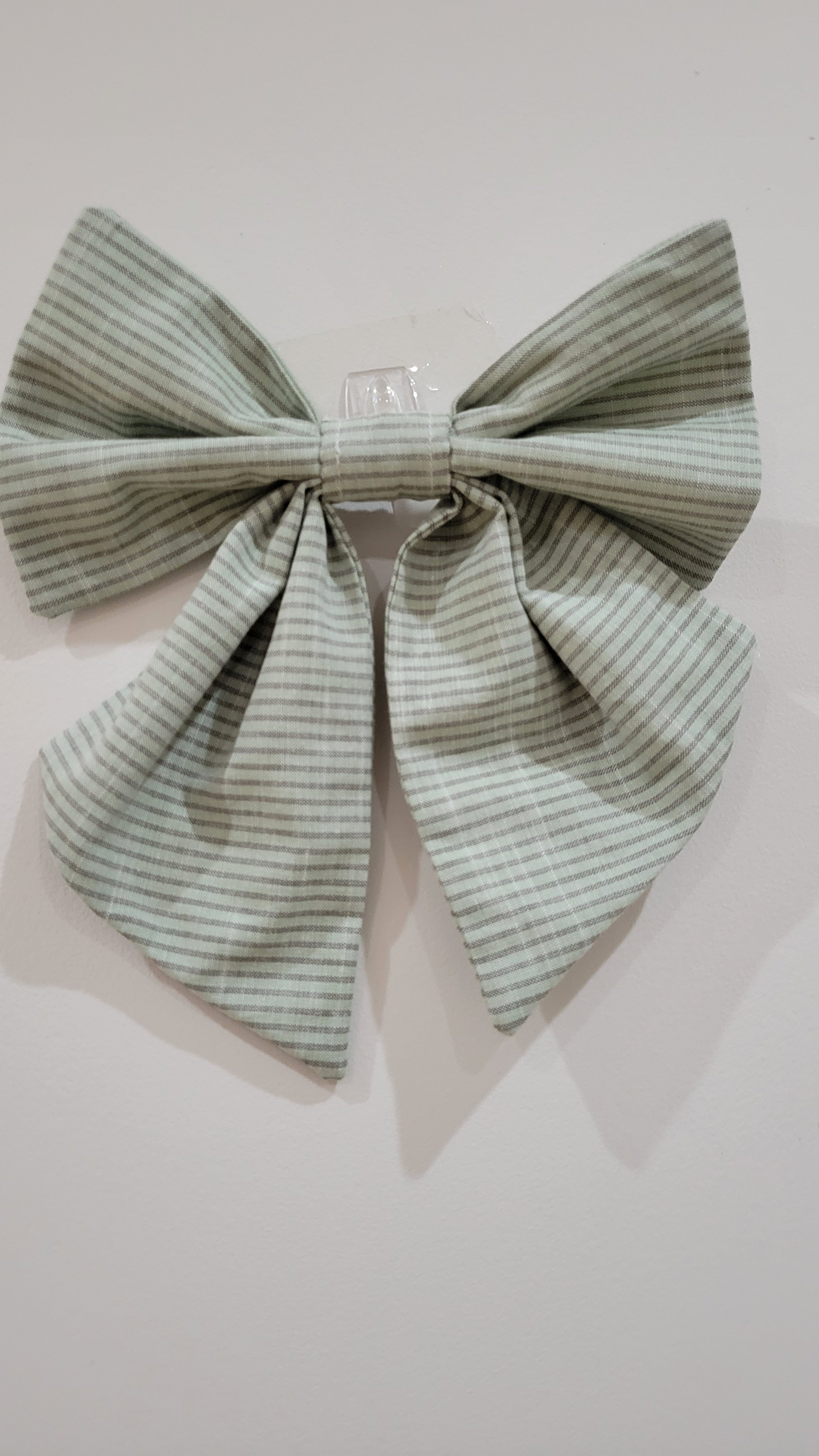 Sage green stripe bow.jpg