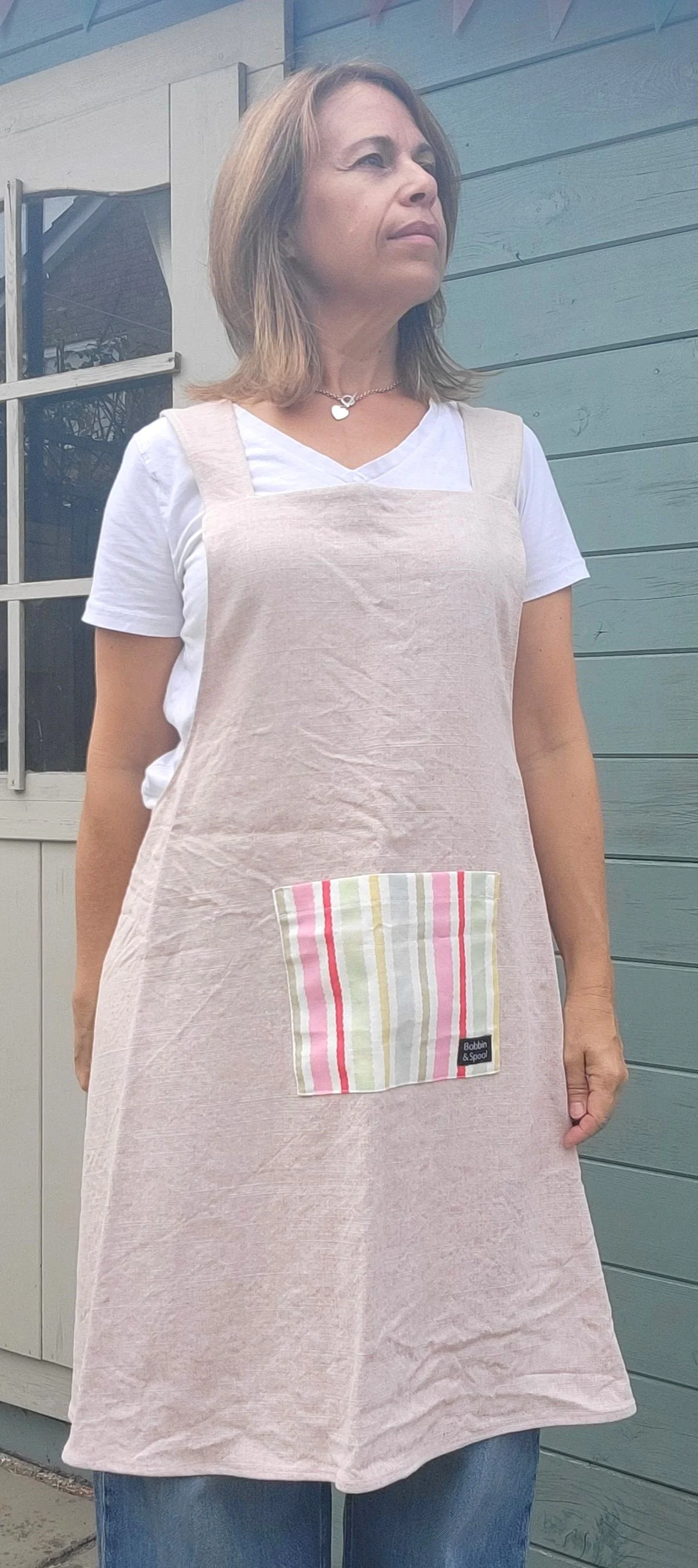 Candy Stripe Japanese Style Apron.jpg