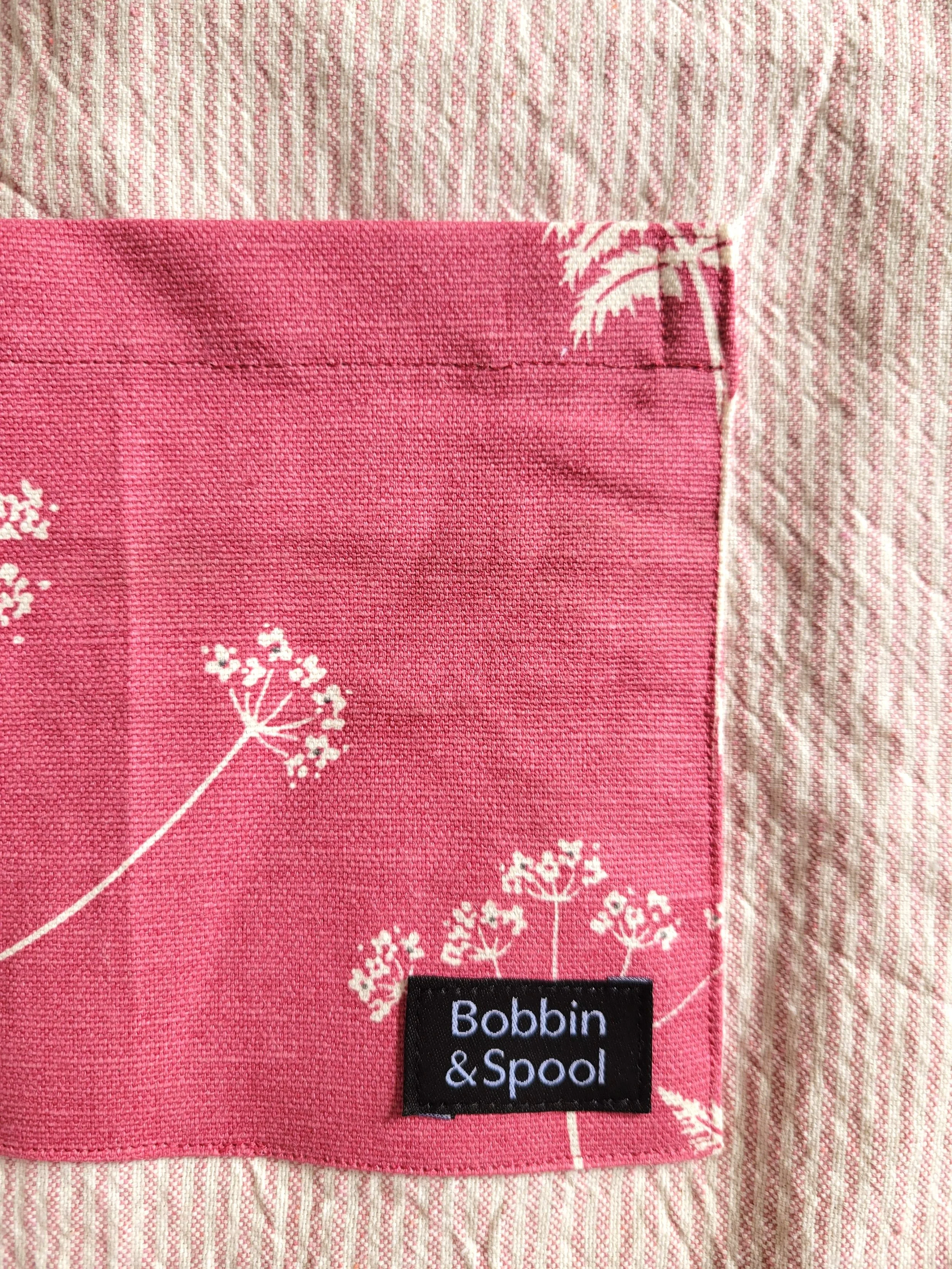 Pinstripe Butterfly apron pocket detail.jpg