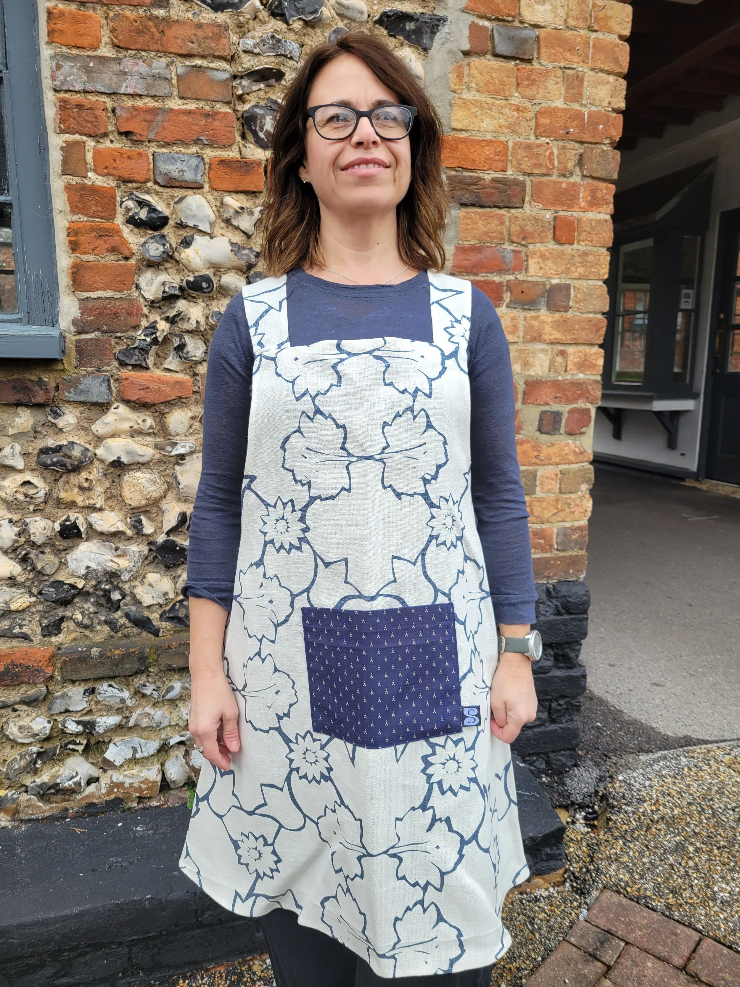 Navy trio angelica japanese style apron.jpg